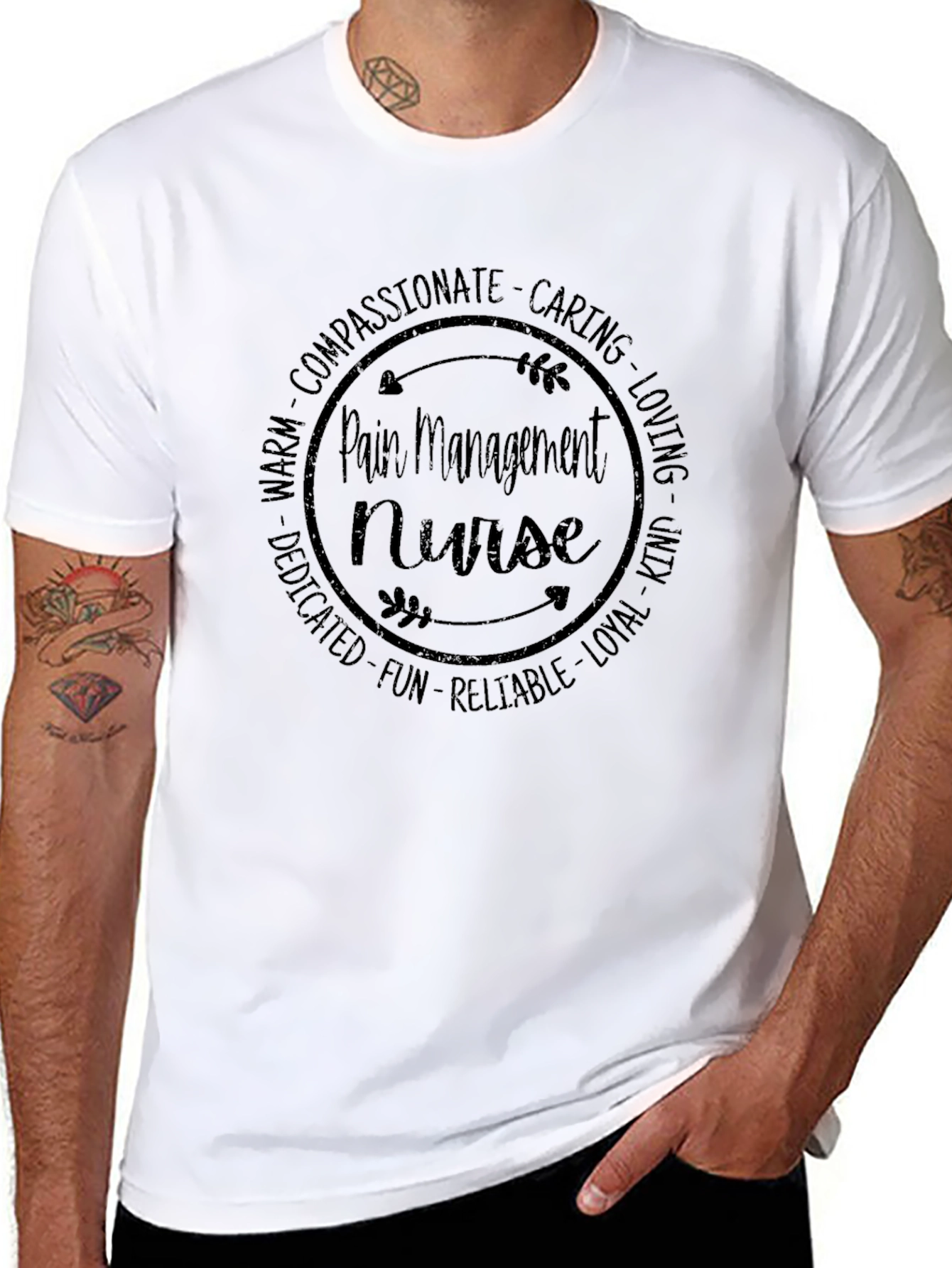 Pain Management Nurse T-Shirt - Caring Professional Tee