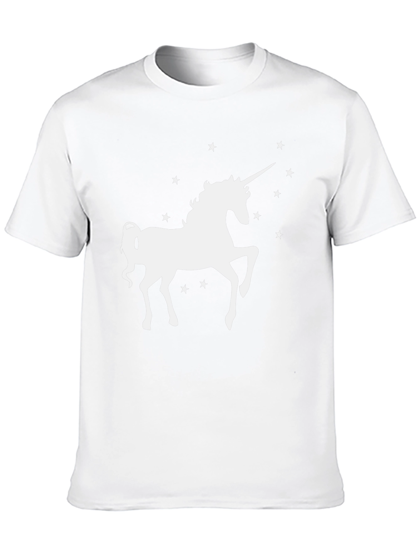 Unicorn Starry Graphic T-Shirt - Black