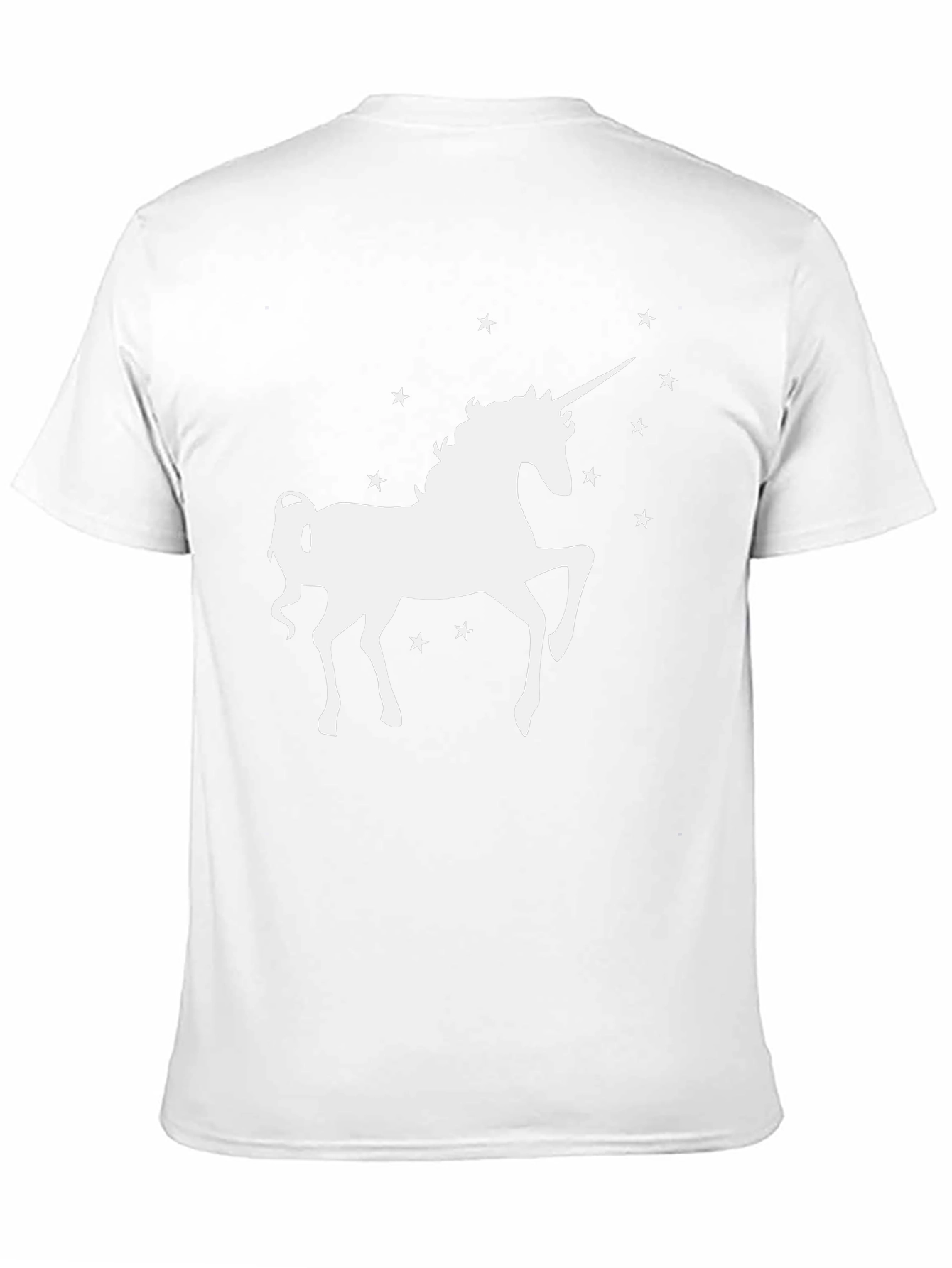 Unicorn Starry Graphic T-Shirt - Black