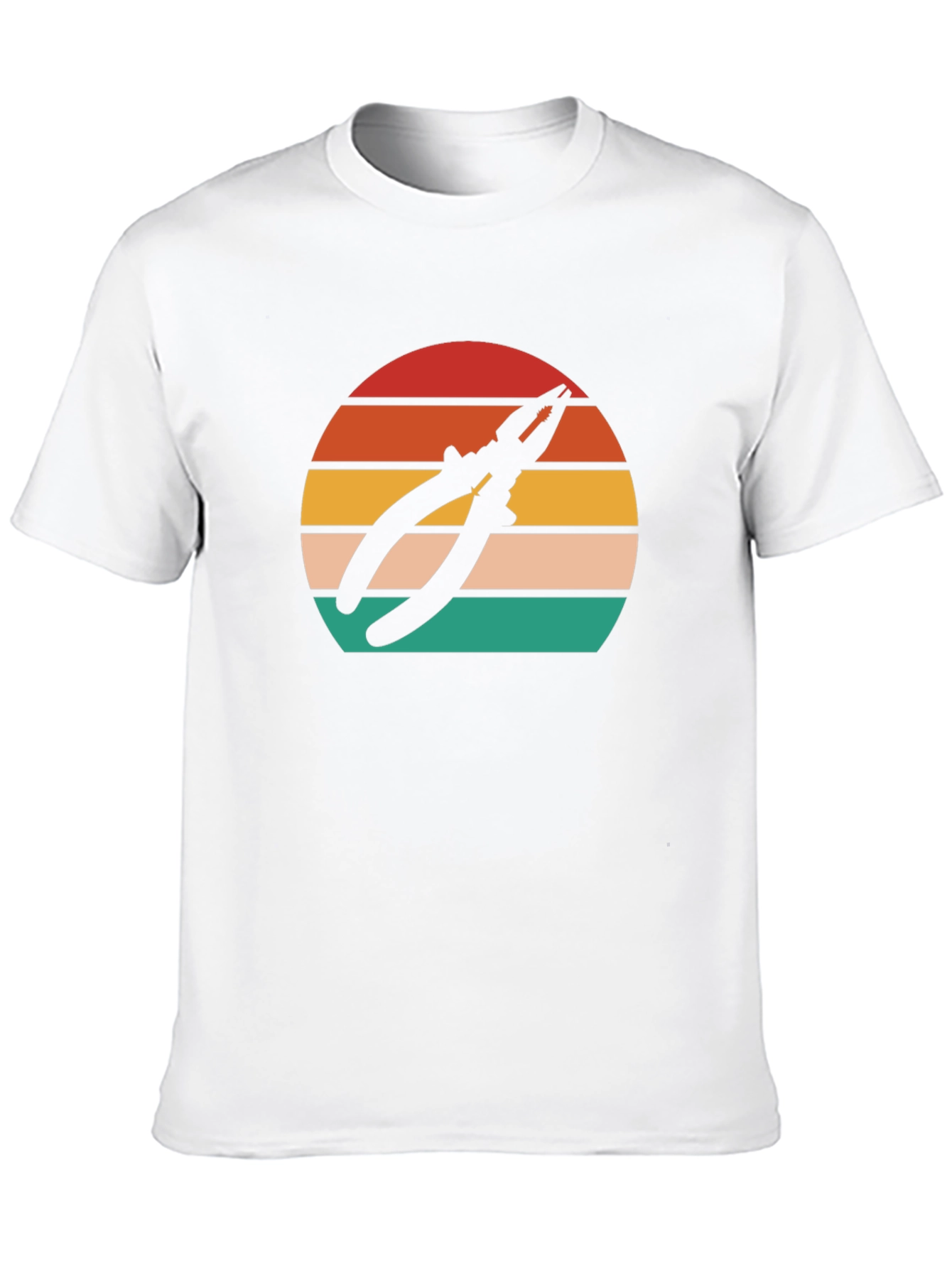 Pliers Sunset Graphic T-Shirt - Black Cotton Tee