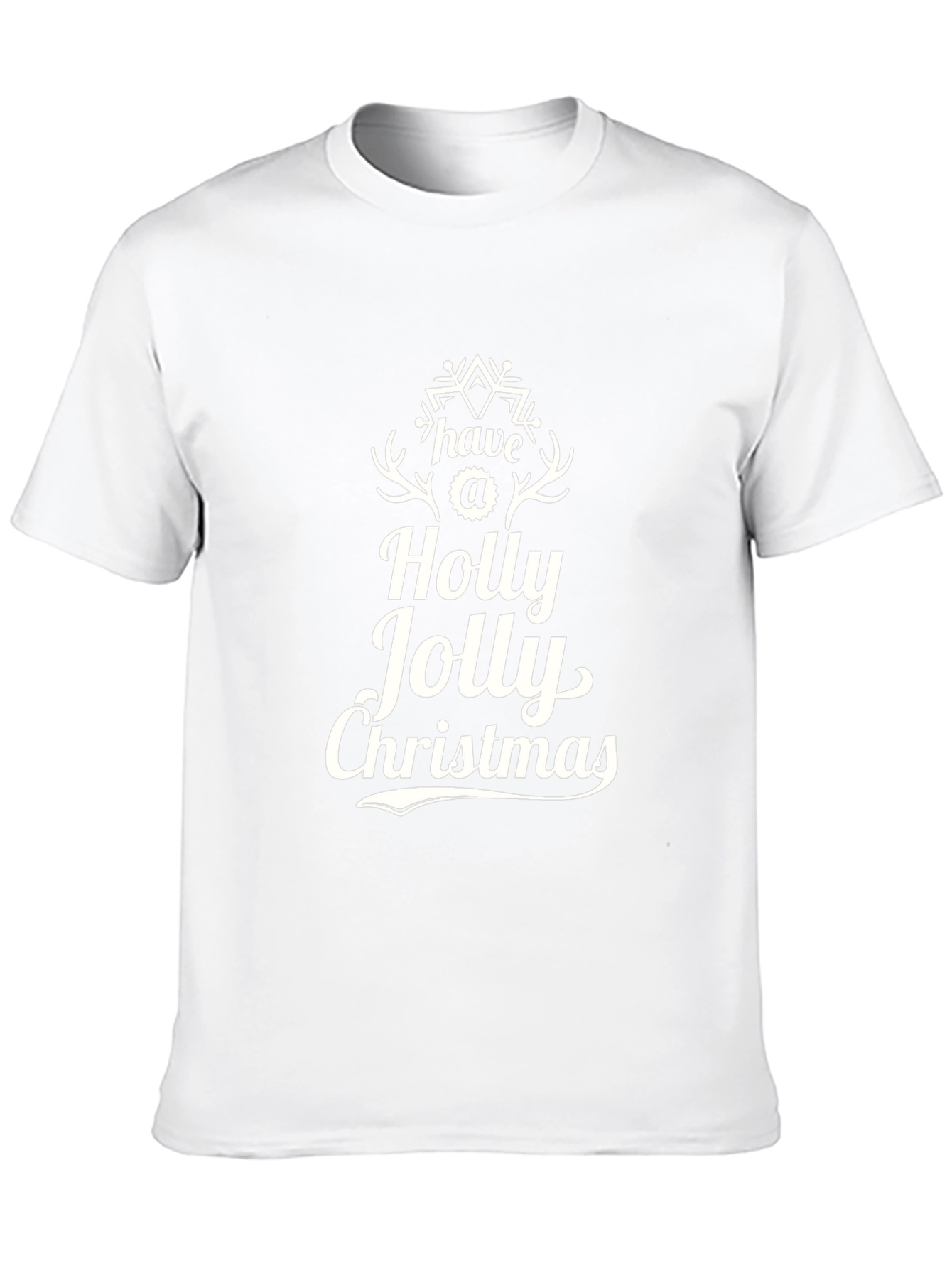 Holly Jolly Christmas T-Shirt - Black