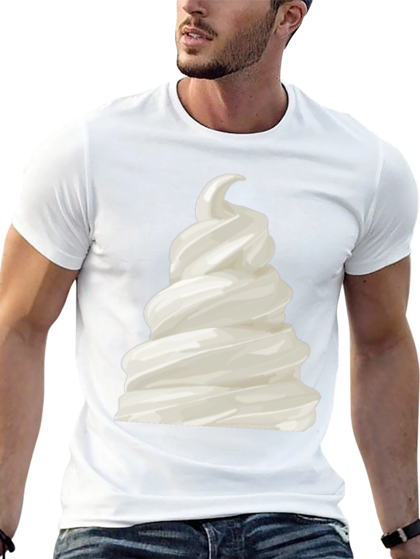 Soft Serve Tee - Creamy Ice Cream Graphic T-Shirt