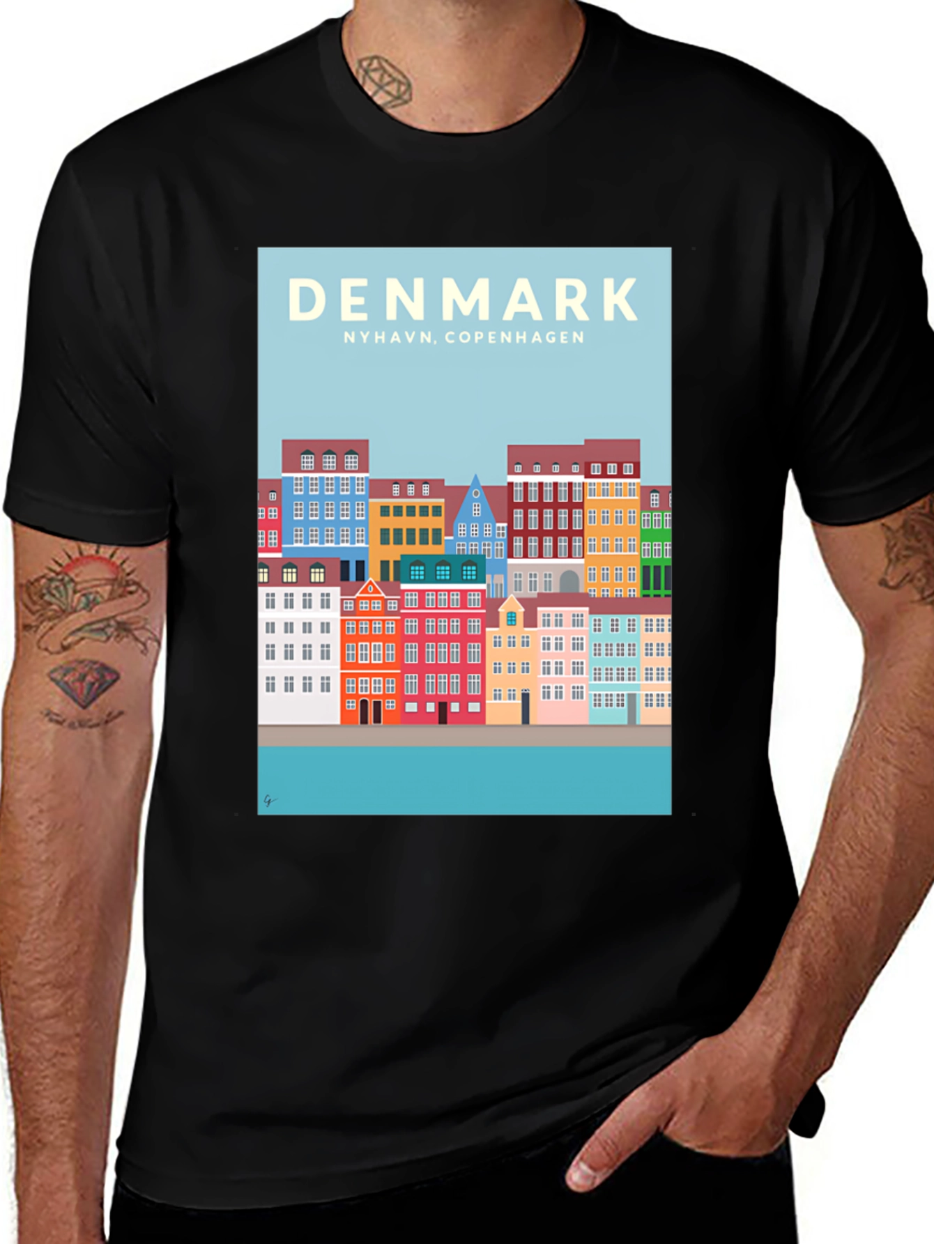 Denmark Nyhavn Copenhagen T-Shirt
