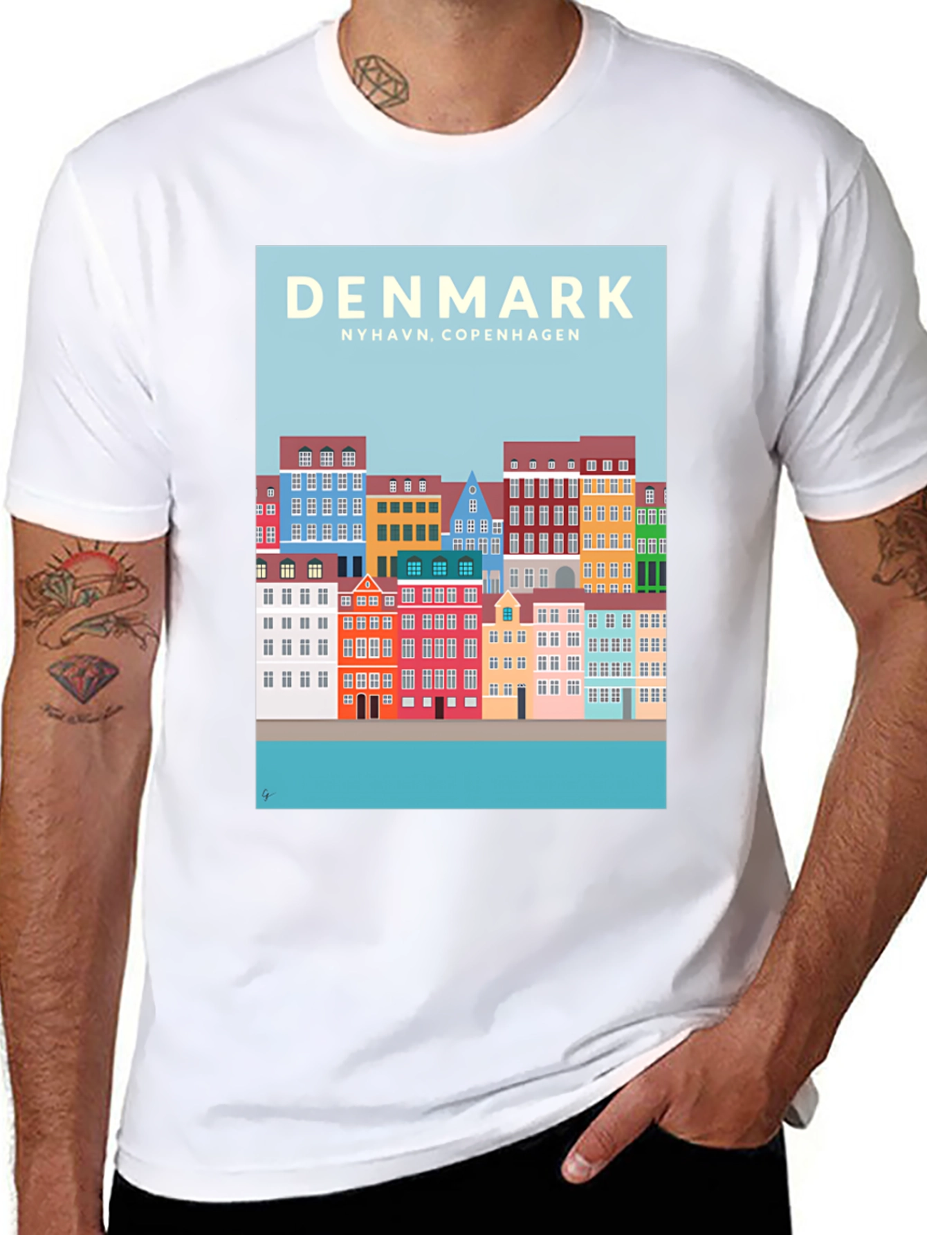 Denmark Nyhavn Copenhagen T-Shirt