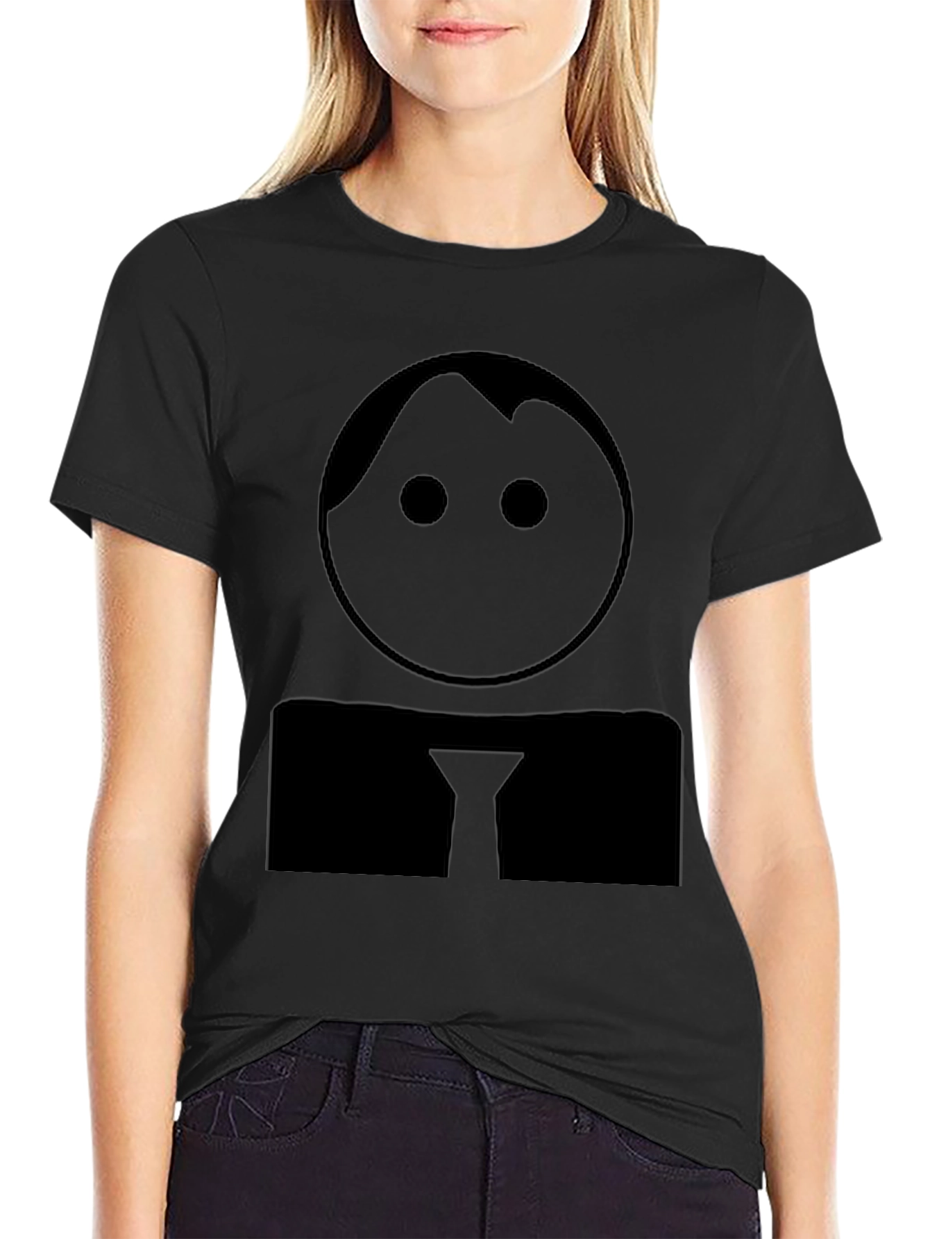 Minimalist Man T-Shirt - Black