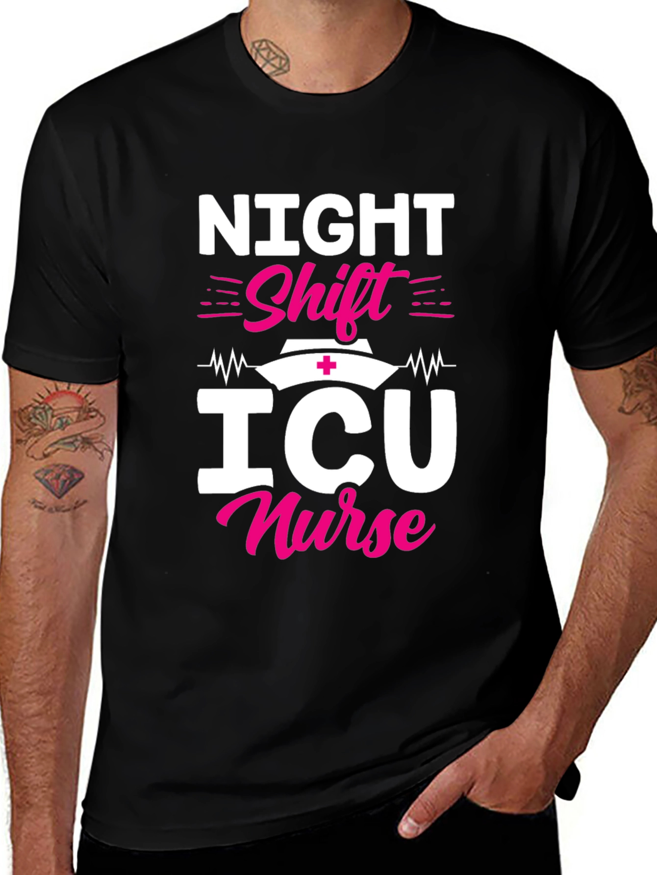 Night Shift ICU Nurse Graphic Tee