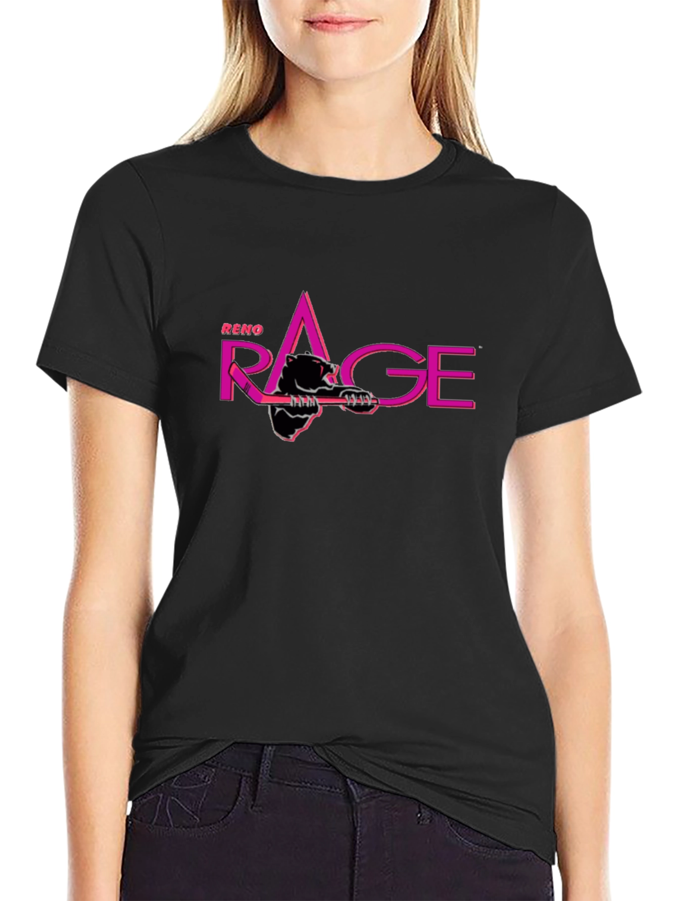 Reno Rage Hockey T-Shirt - Black