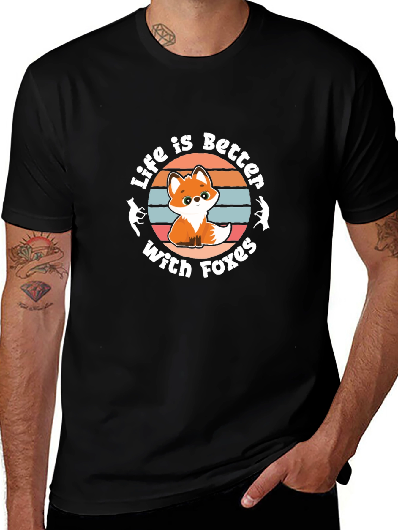 Life is Better With Foxes T-Shirt
