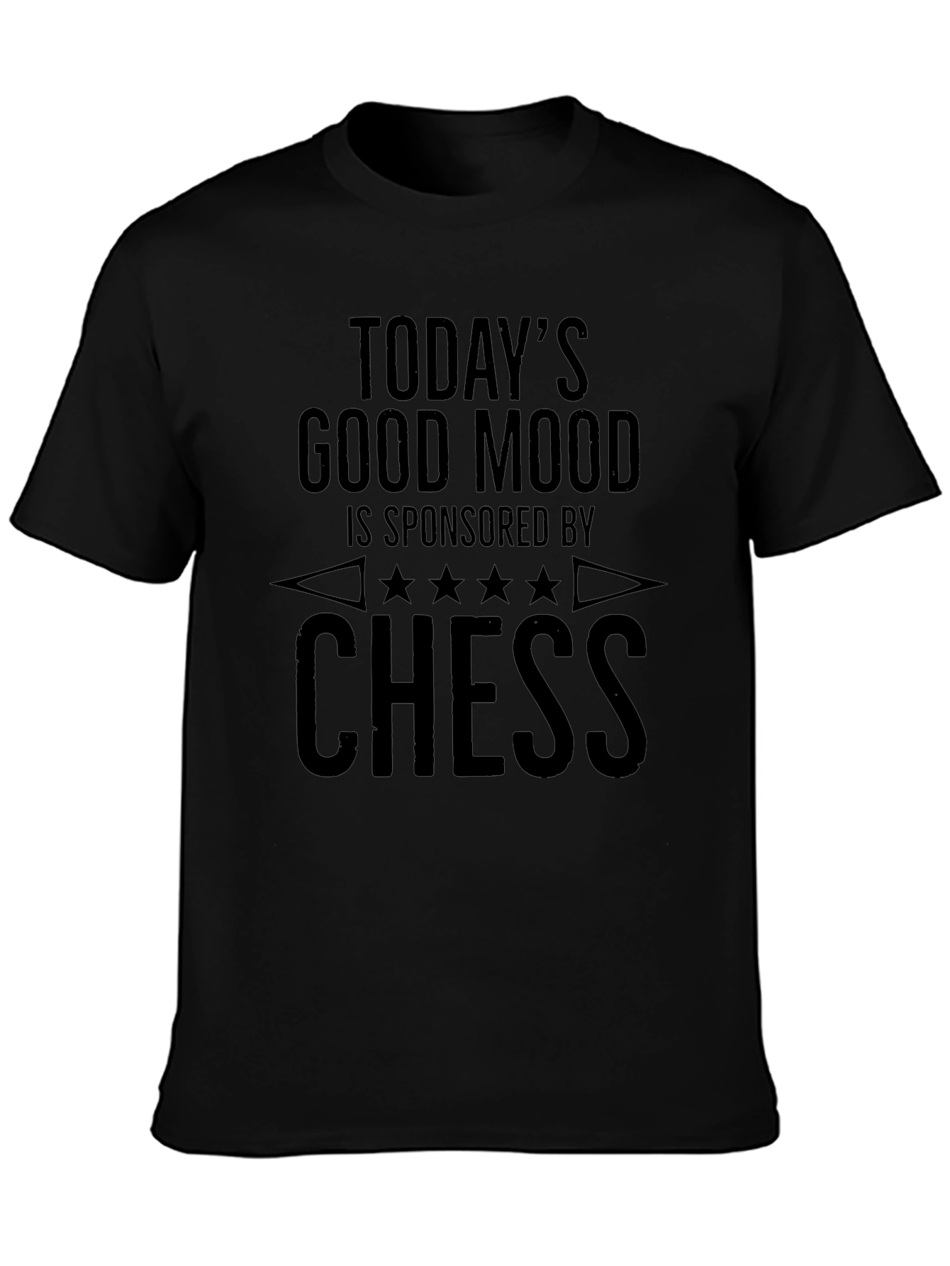 Chess Good Mood T-Shirt - Black Graphic Tee