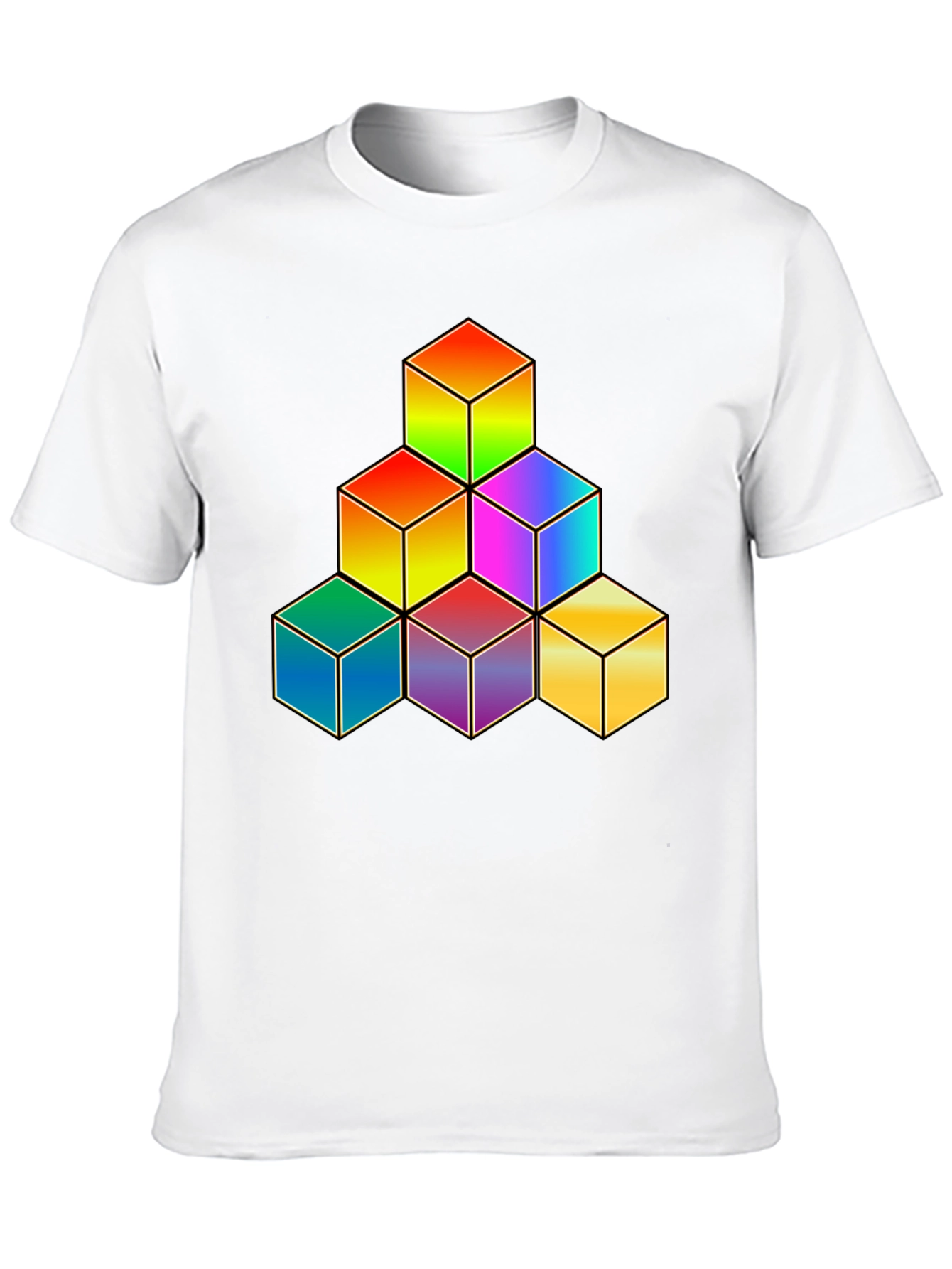 Rainbow Cube Stack Graphic Tee