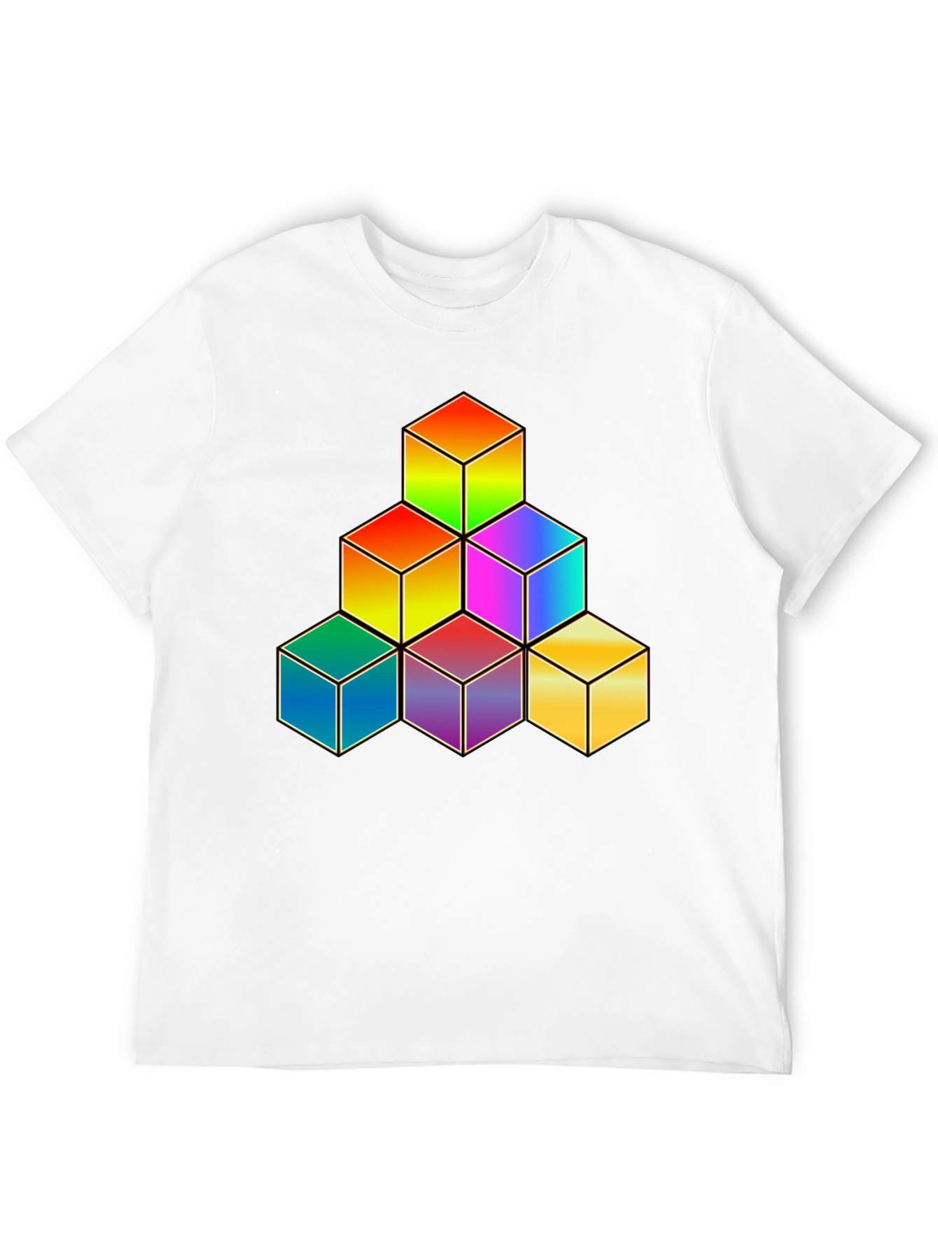 Rainbow Cube Stack Graphic Tee