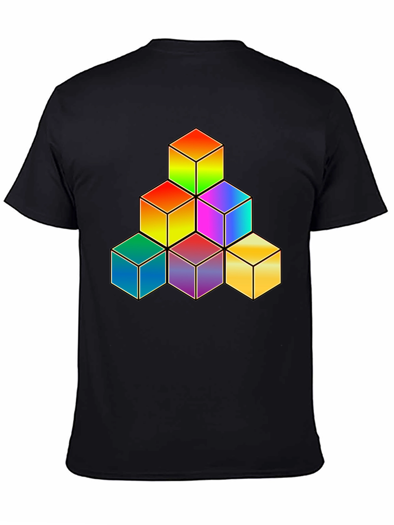 Rainbow Cube Stack Graphic Tee