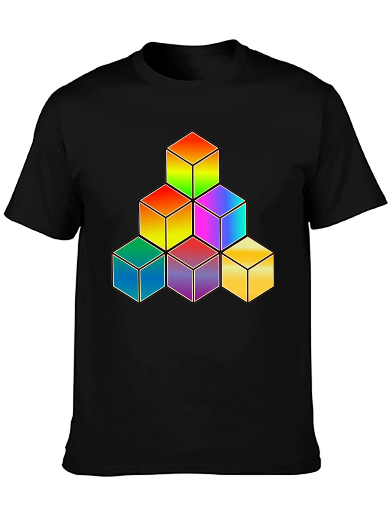 Rainbow Cube Stack Graphic Tee