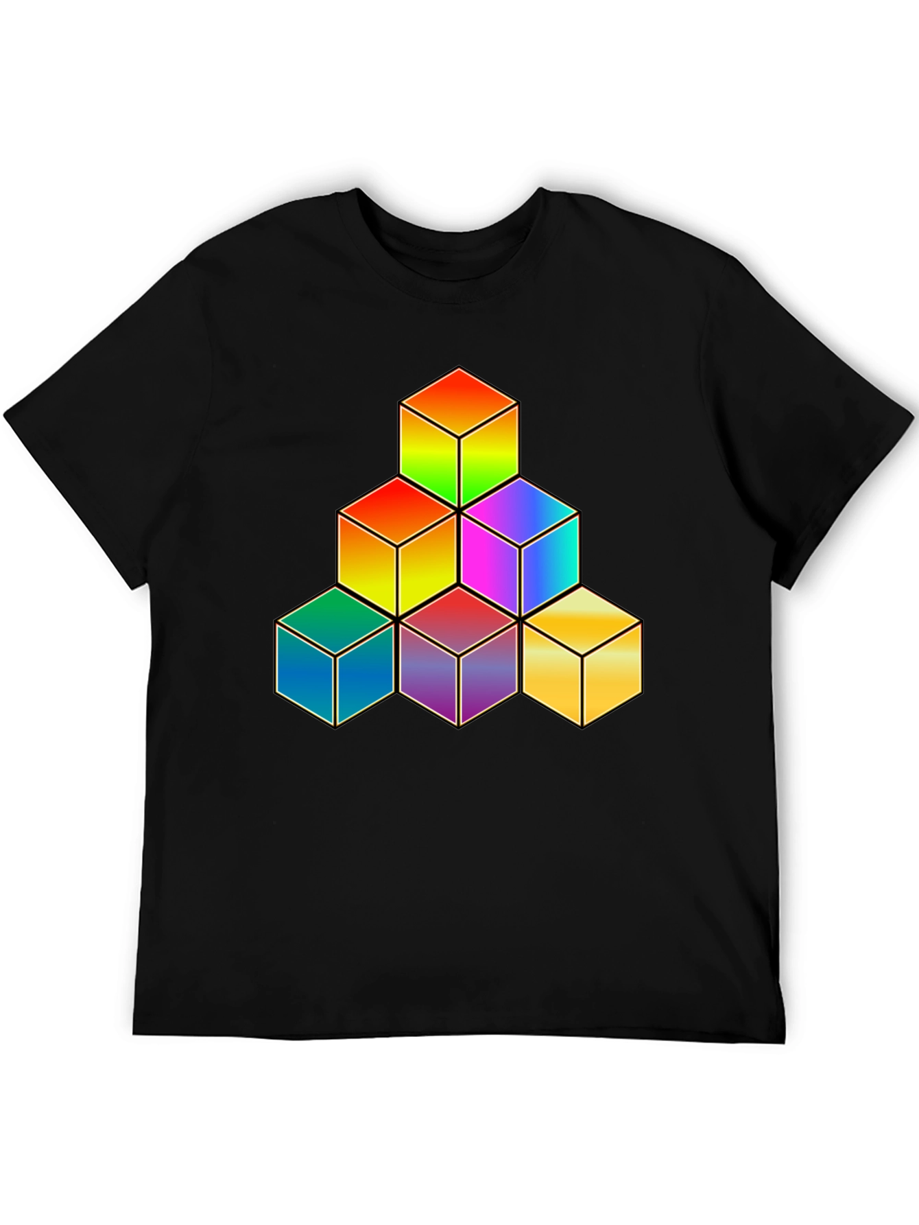 Rainbow Cube Stack Graphic Tee