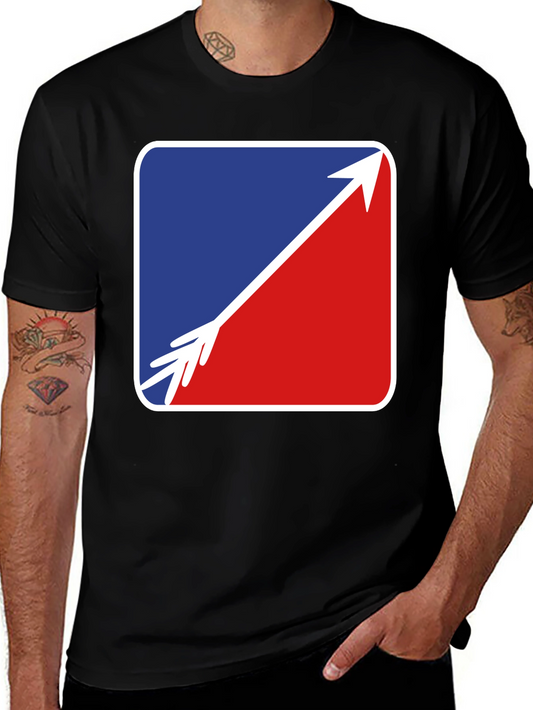 Arrow Graphic Tee - Stylish Black Casual Shirt