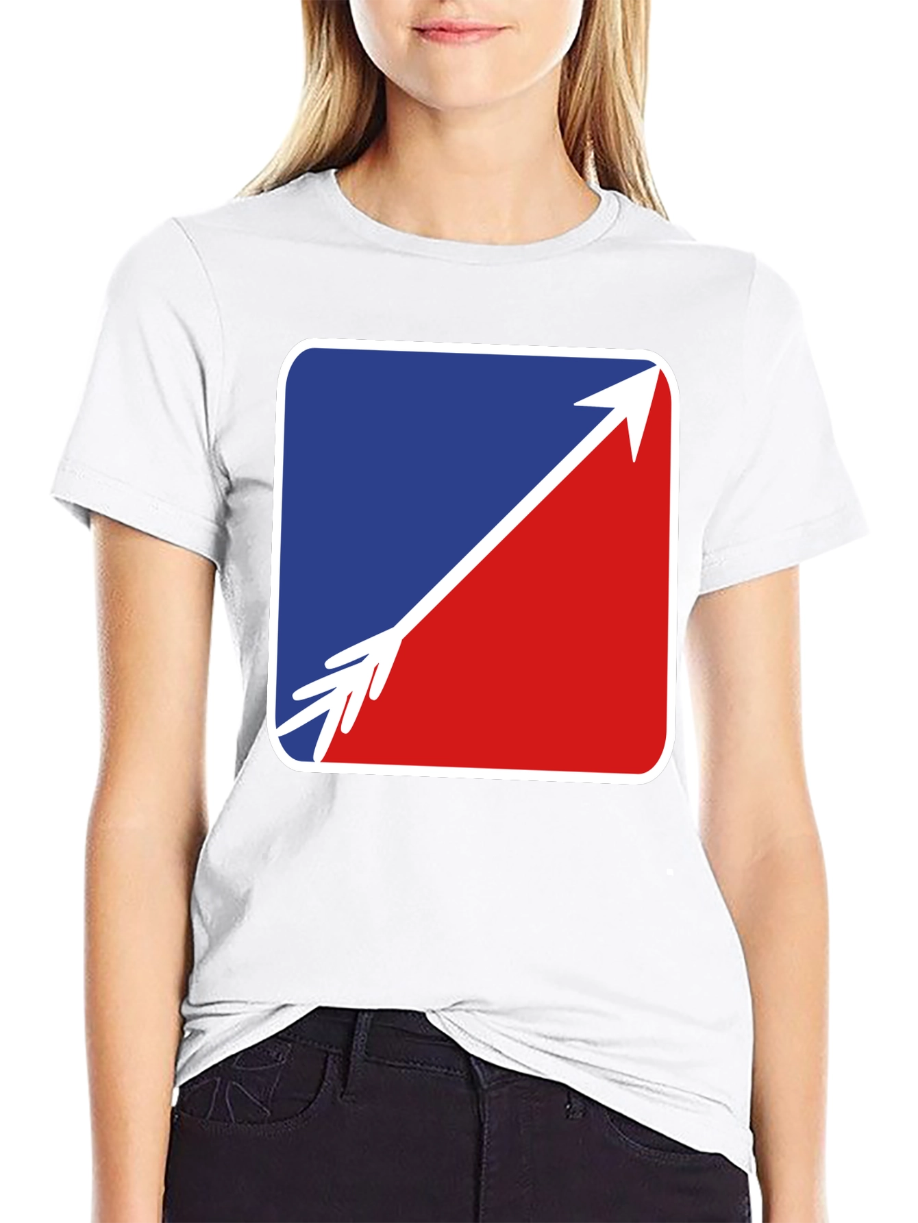 Arrow Graphic Tee - Stylish Black Casual Shirt