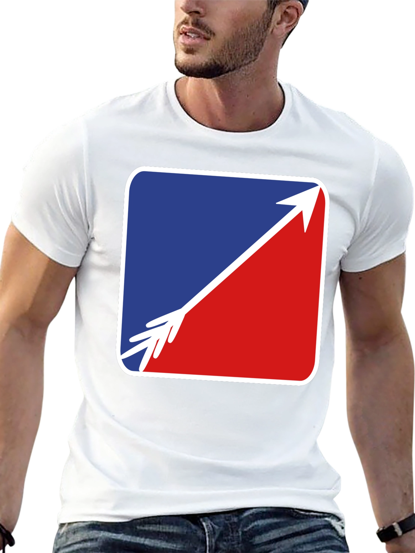 Arrow Graphic Tee - Stylish Black Casual Shirt
