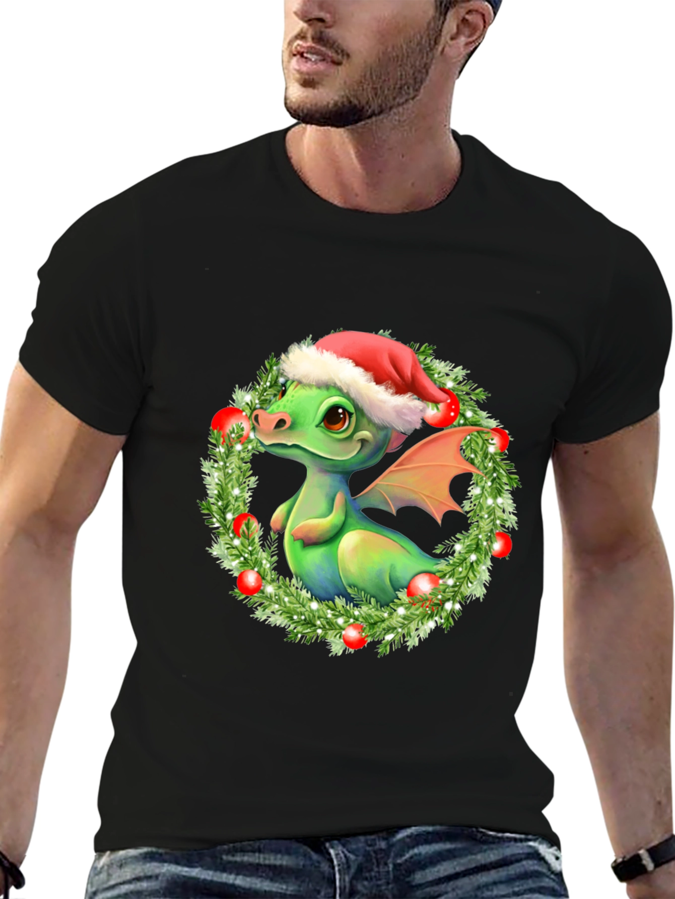 Festive Dragon Christmas T-Shirt