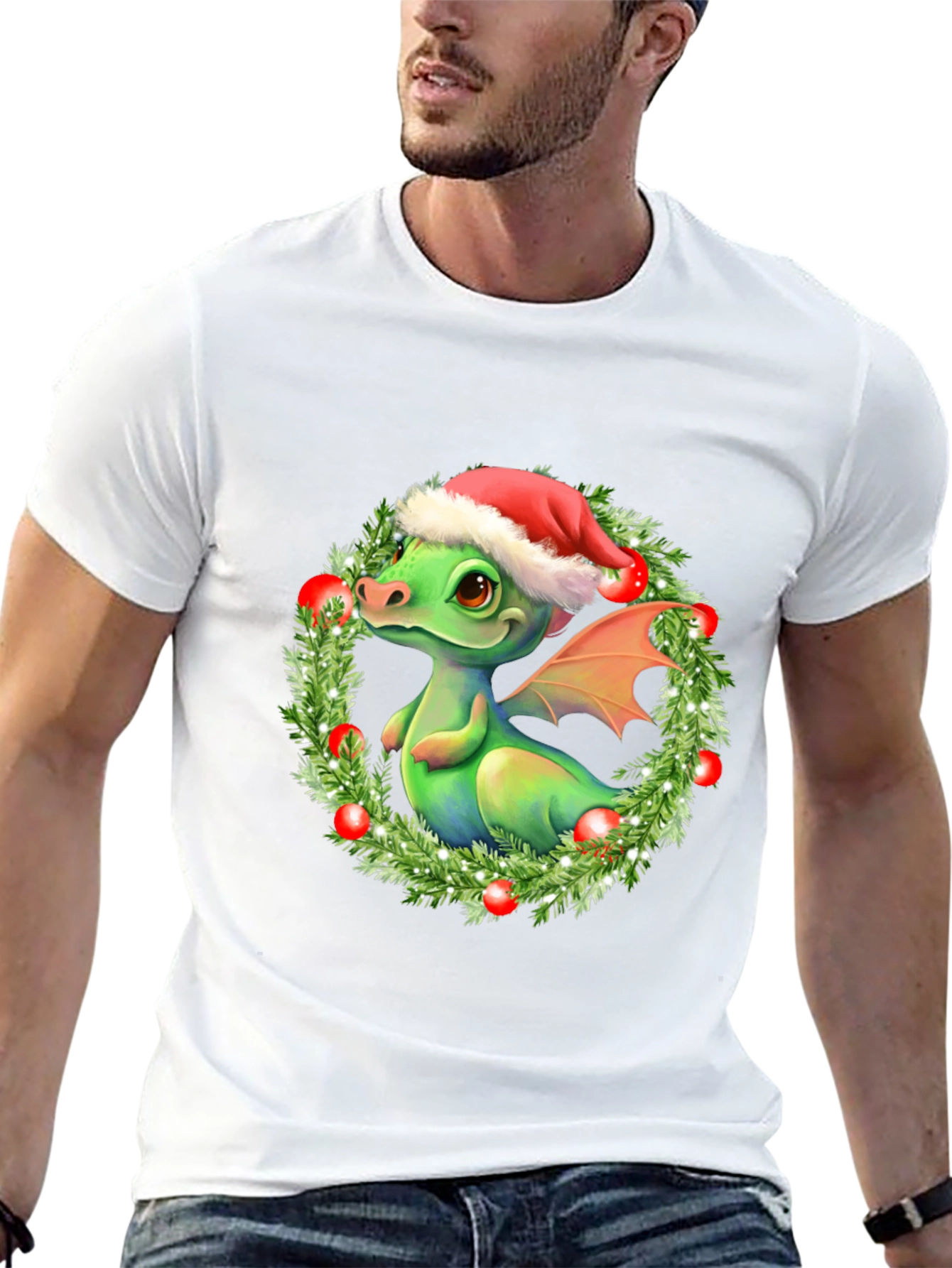 Festive Dragon Christmas T-Shirt
