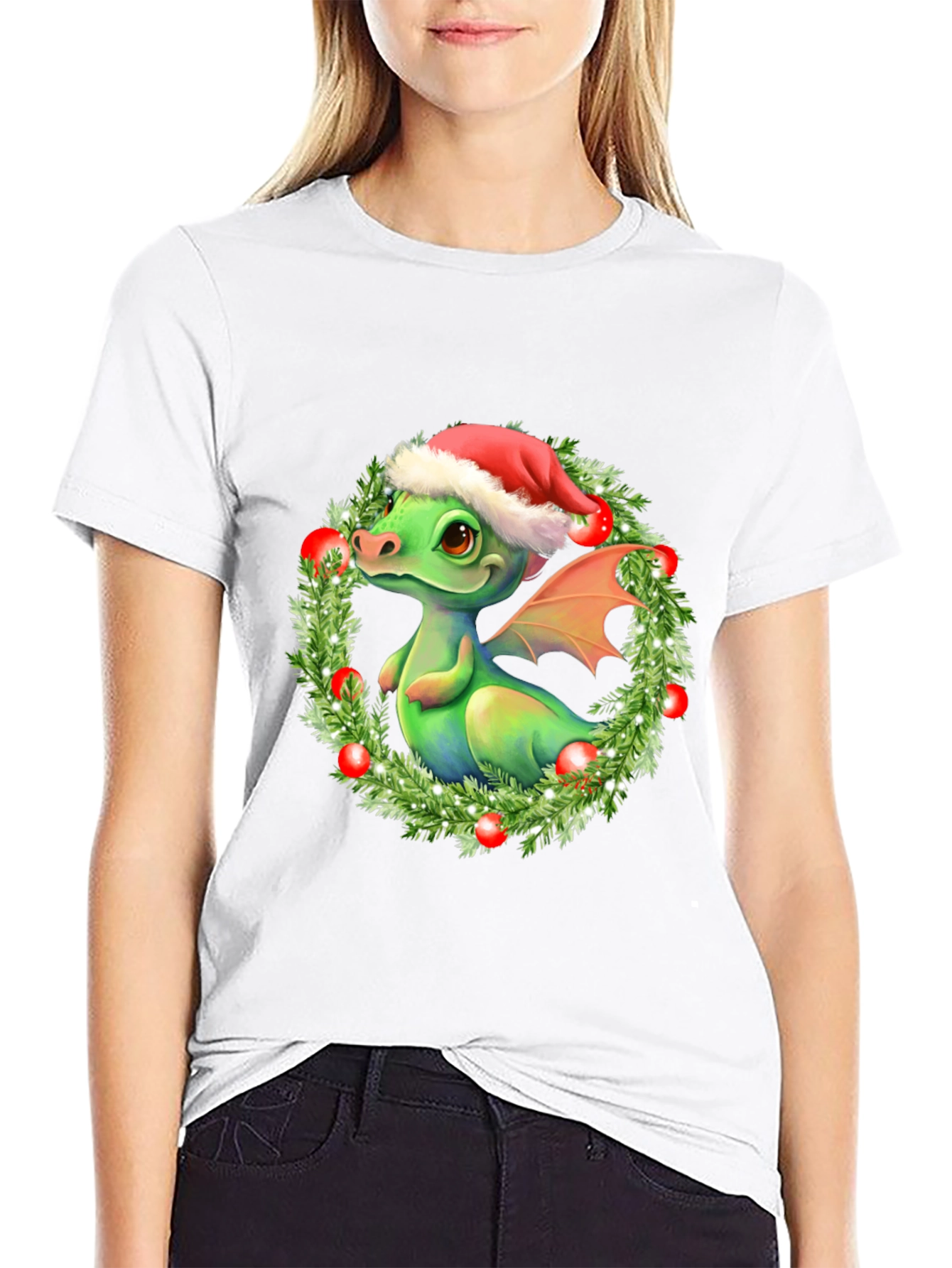 Festive Dragon Christmas T-Shirt
