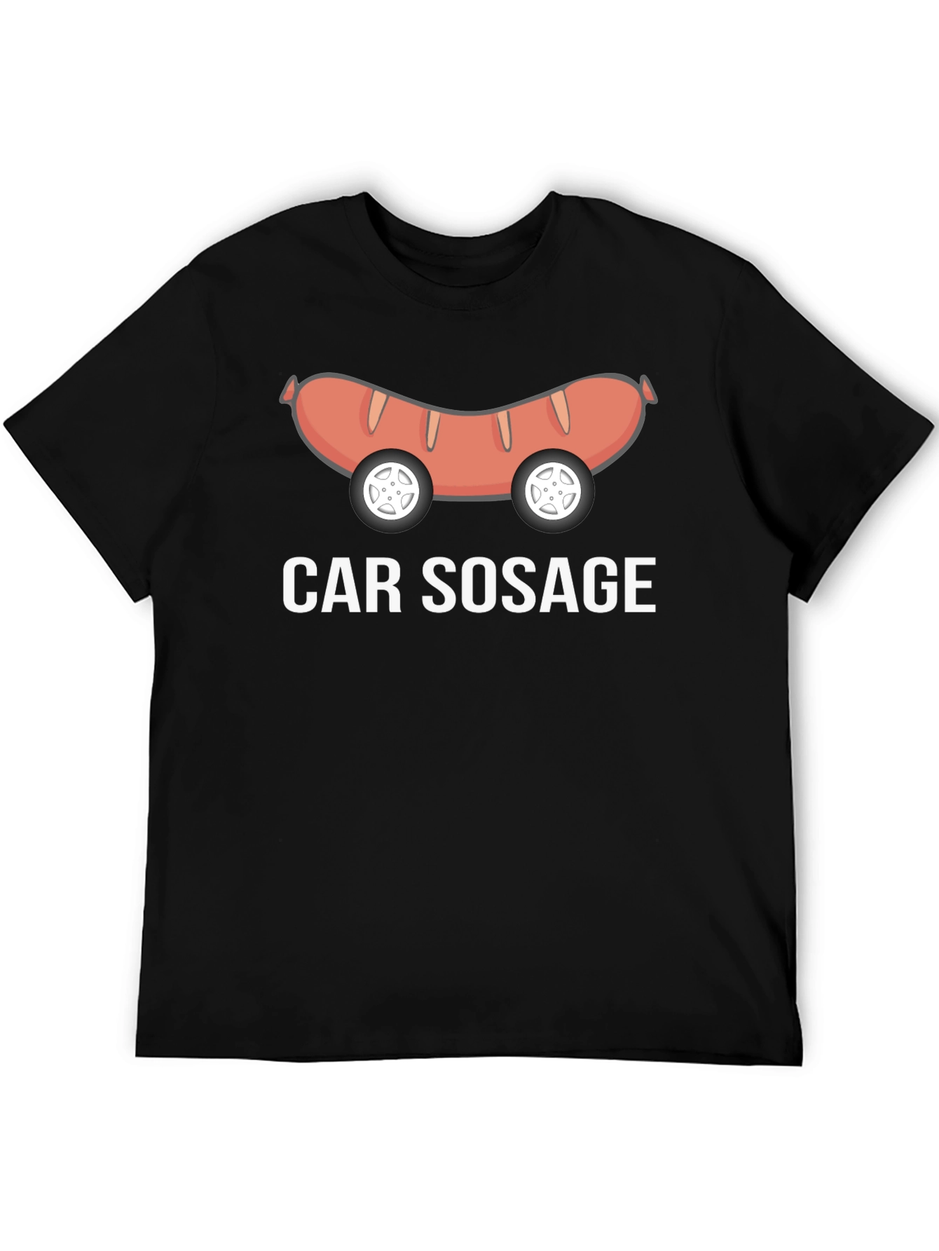 Car Sausage Graphic T-Shirt - Funny Foodie Tee