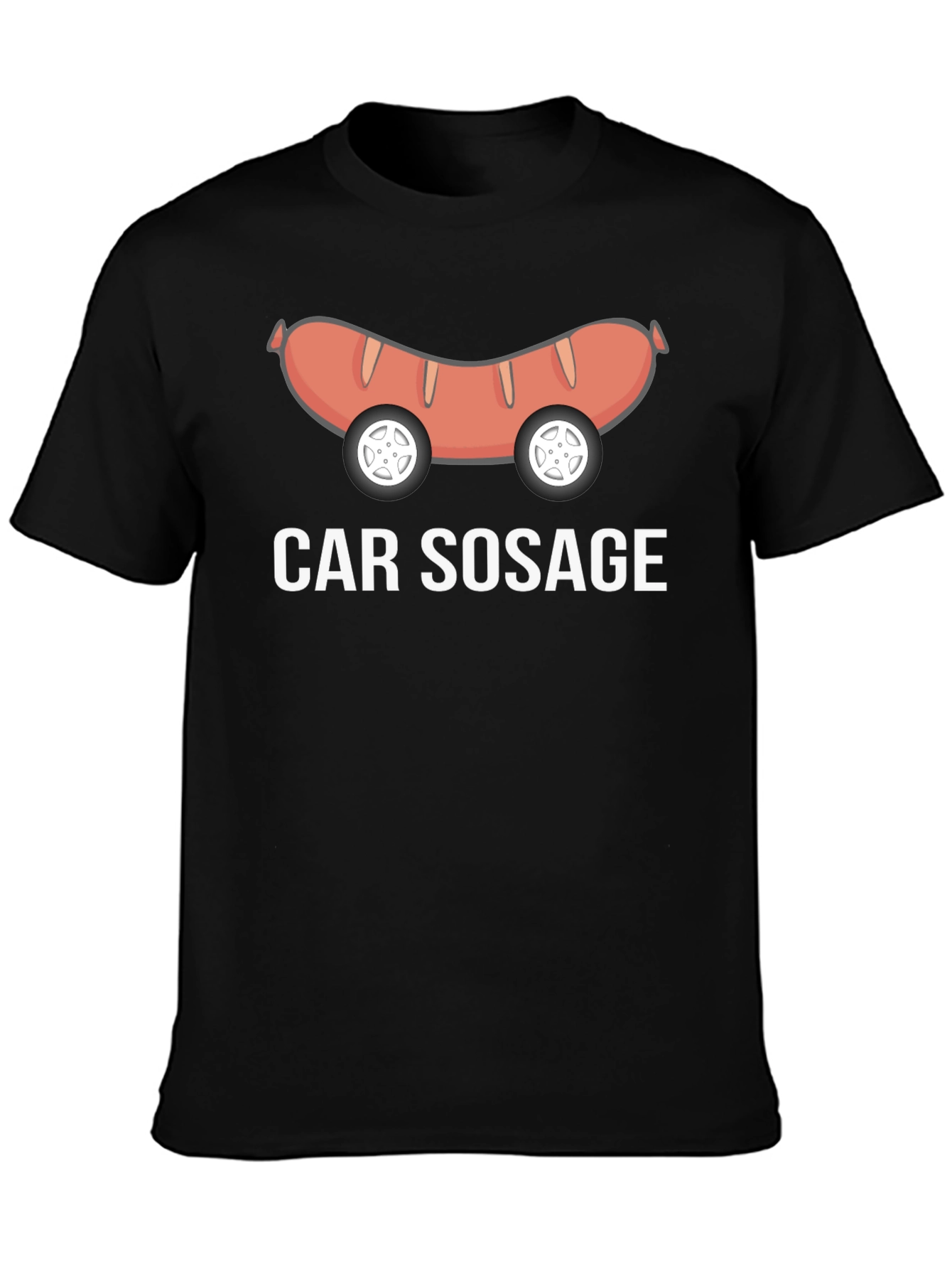 Car Sausage Graphic T-Shirt - Funny Foodie Tee