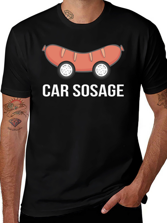 Car Sausage Graphic T-Shirt - Funny Foodie Tee