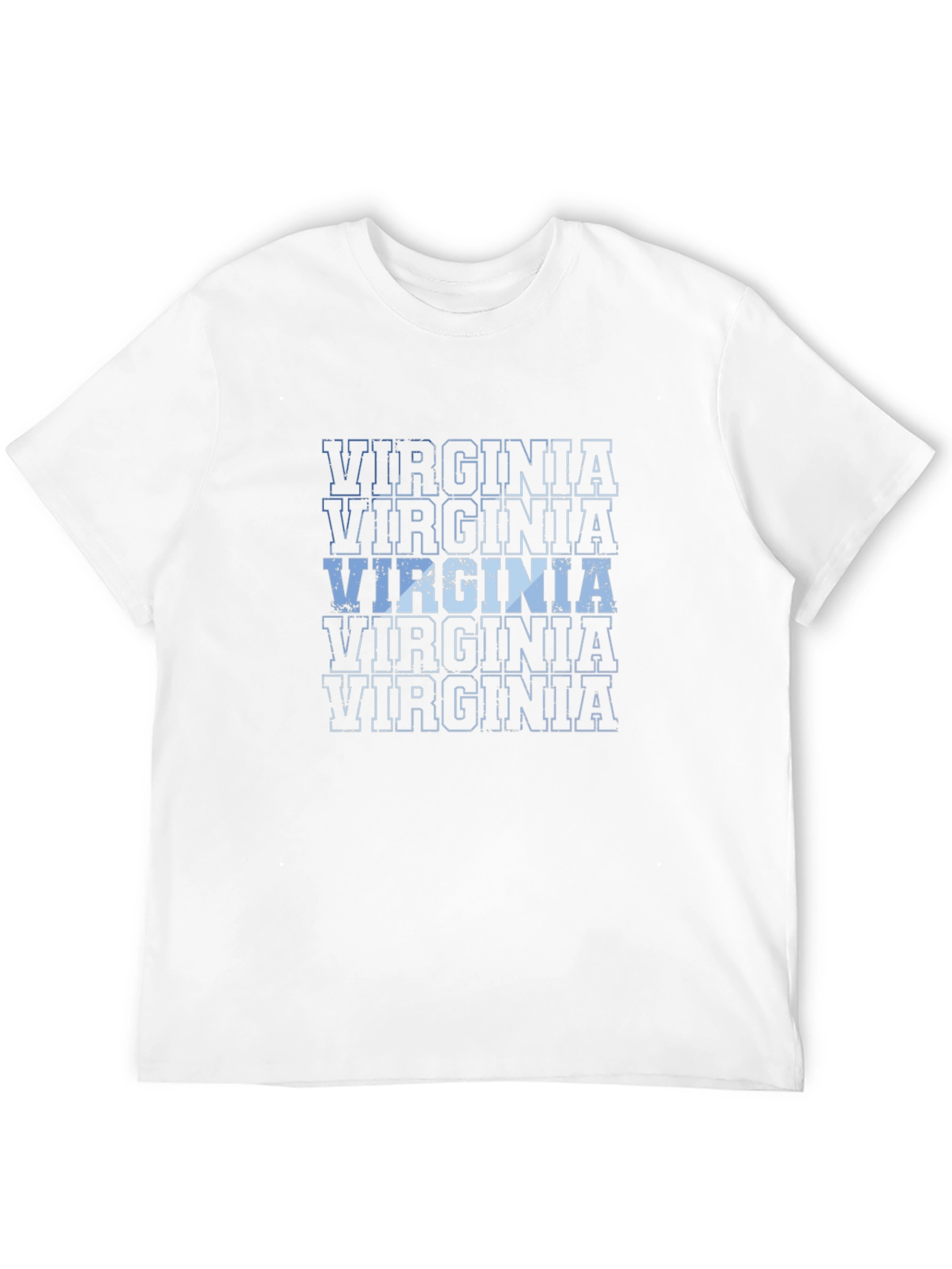 Virginia Text Graphic Mens Black T-Shirt