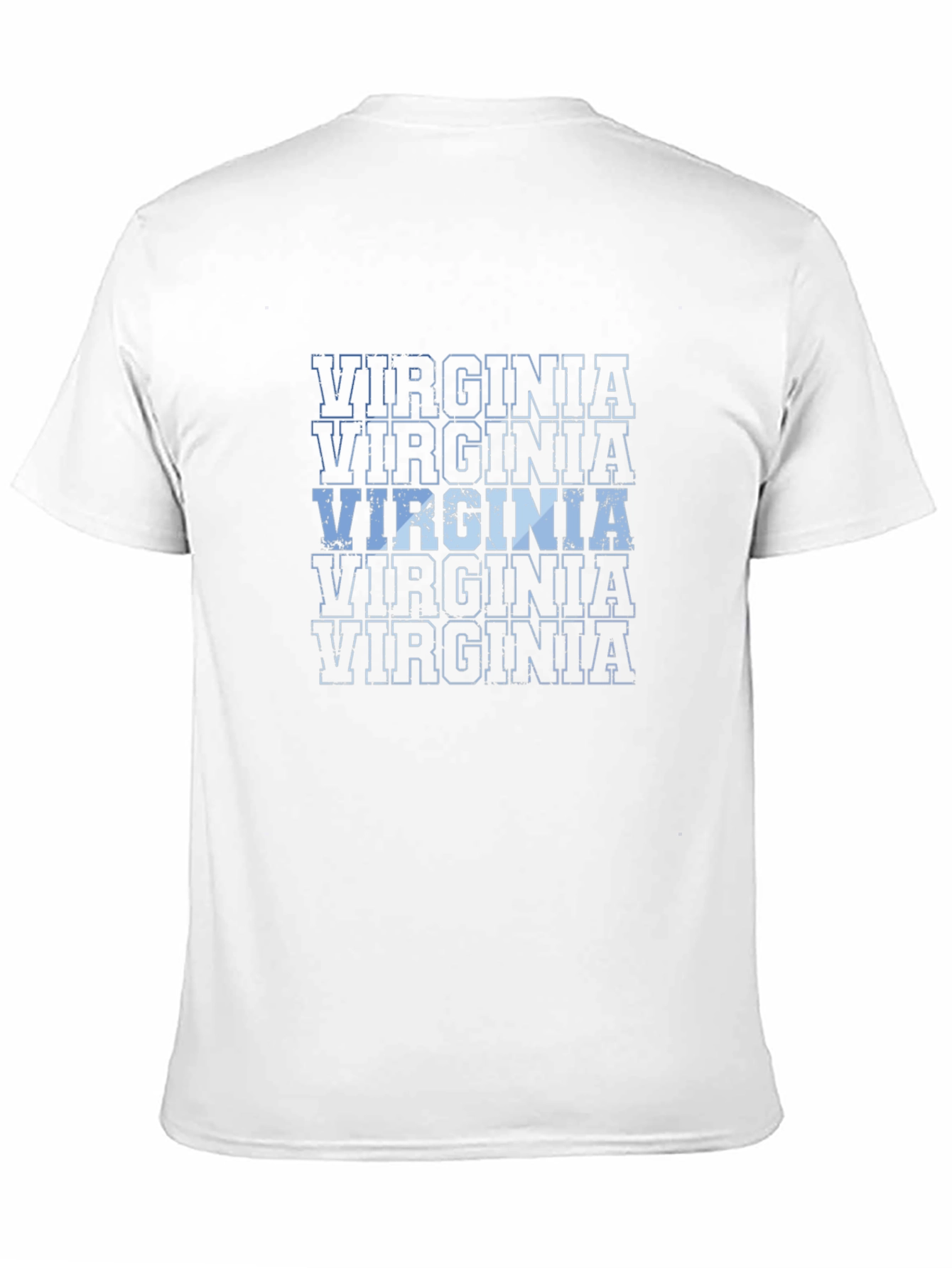 Virginia Text Graphic Mens Black T-Shirt