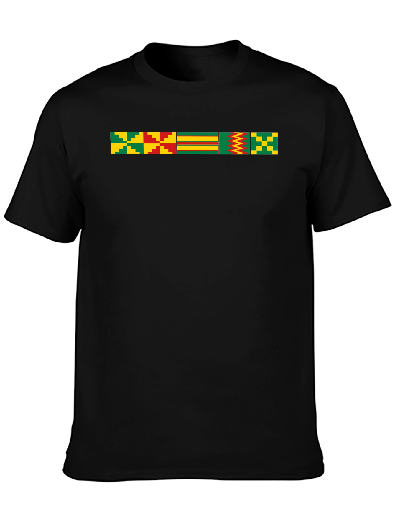 Kente Cloth Inspired Graphic T-Shirt