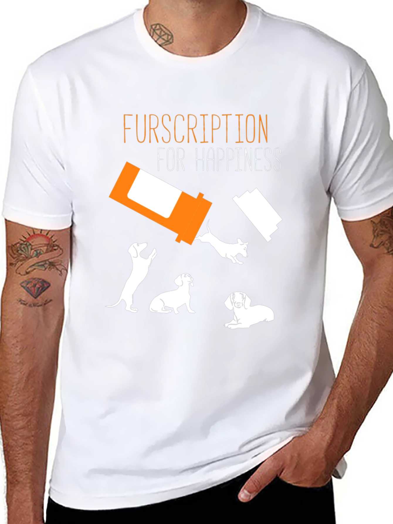 Furscription Happiness T-Shirt | Dog Lover Tee