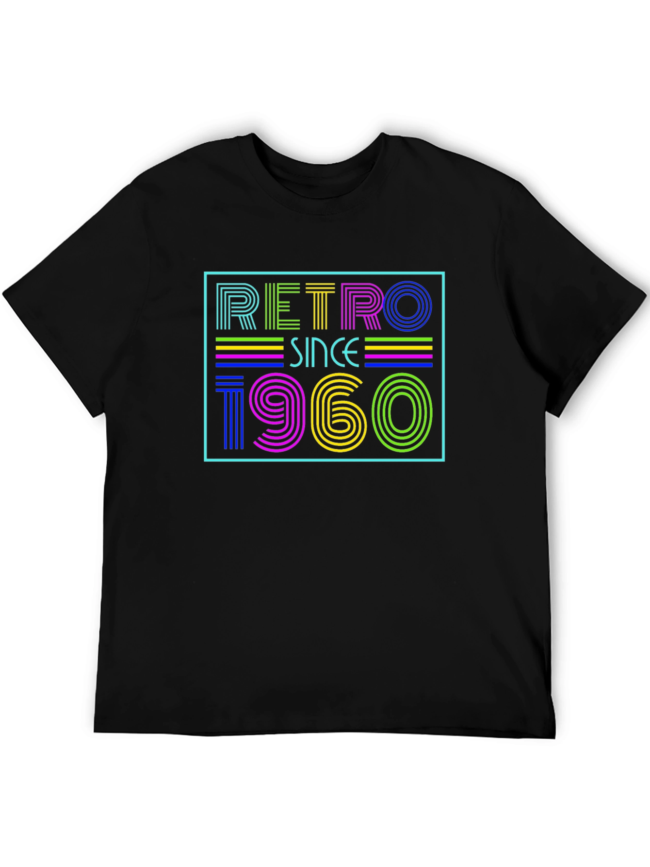 Retro Since 1960 Black T-Shirt