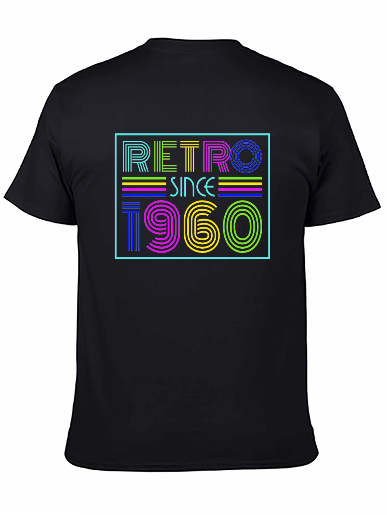 Retro Since 1960 Black T-Shirt