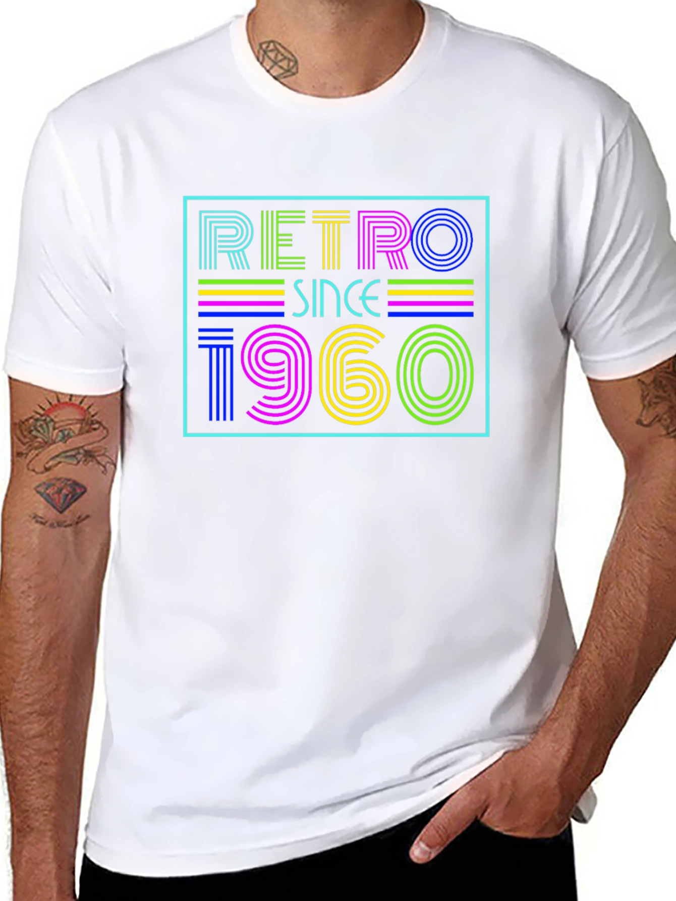 Retro Since 1960 Black T-Shirt