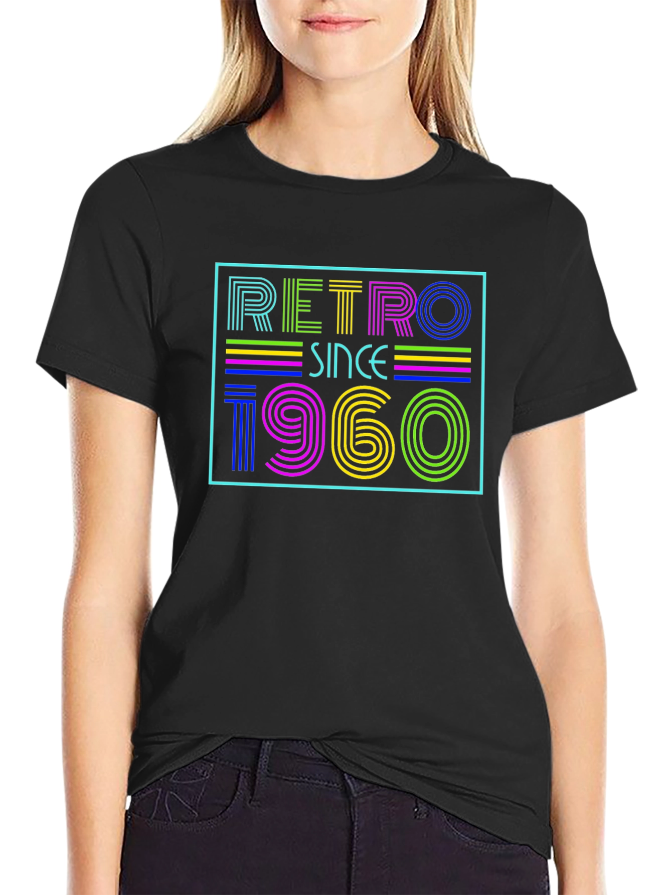 Retro Since 1960 Black T-Shirt