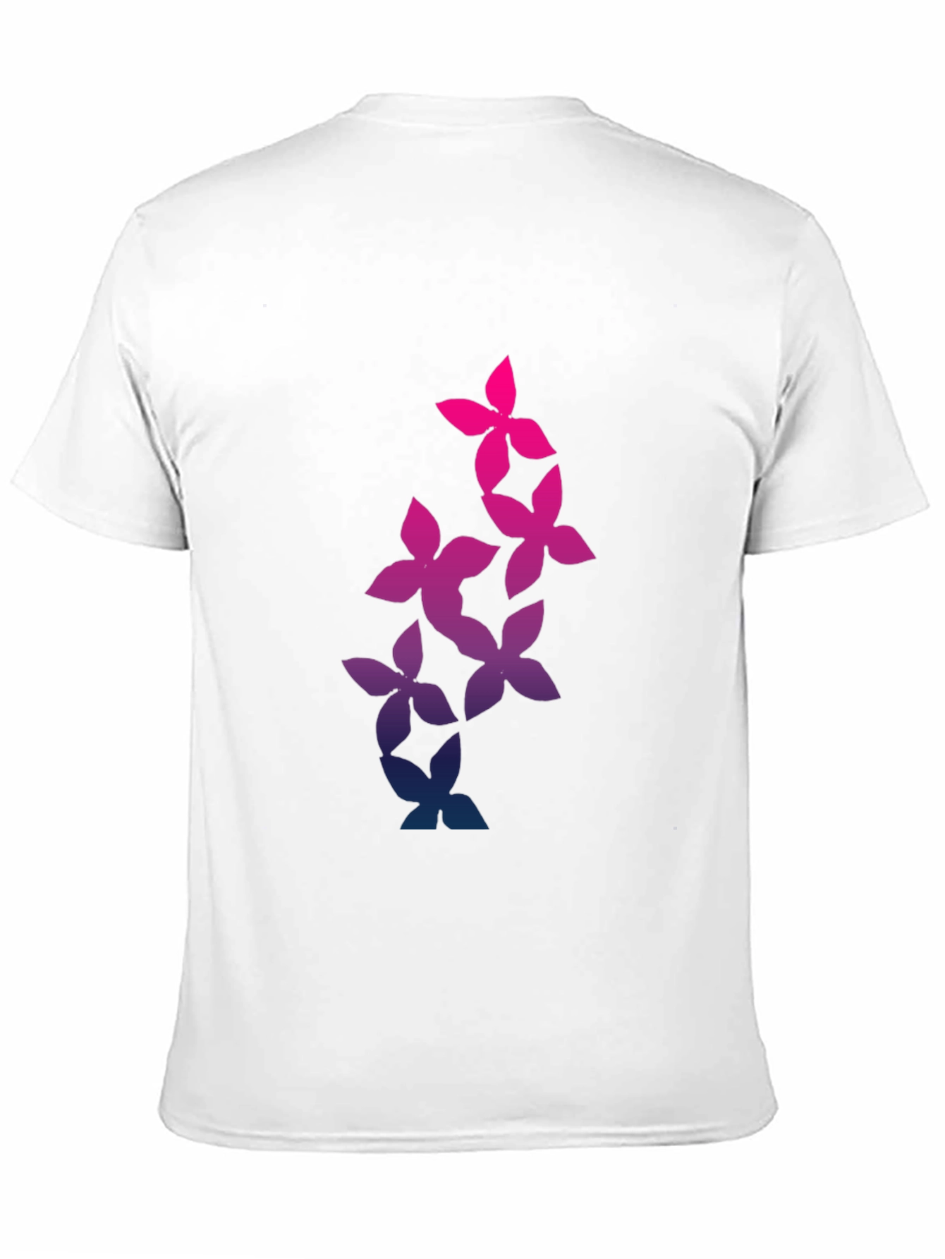 Floral Gradient T-Shirt - Stylish Mens Tee