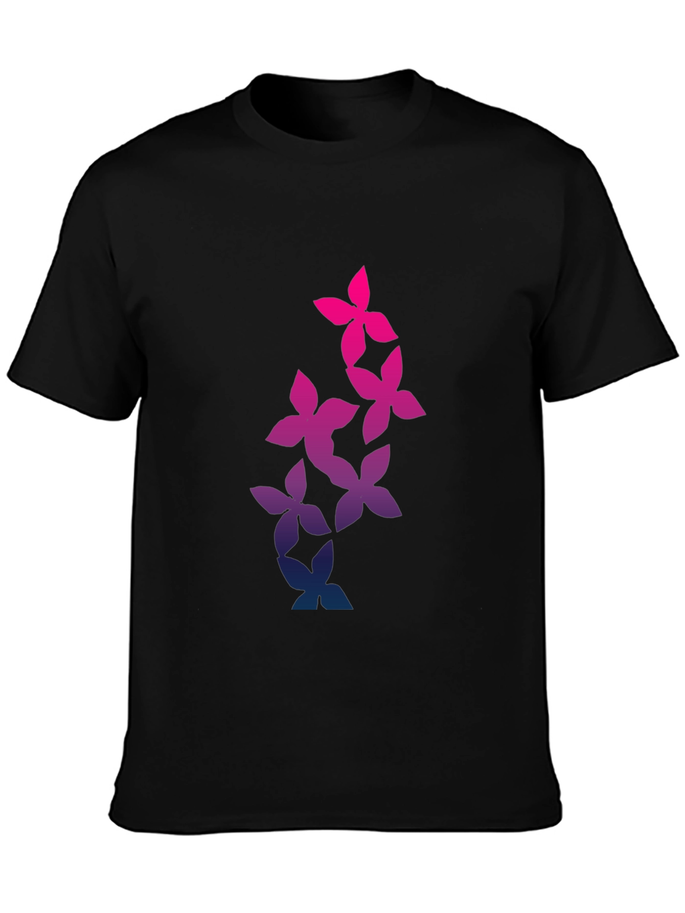 Floral Gradient T-Shirt - Stylish Mens Tee