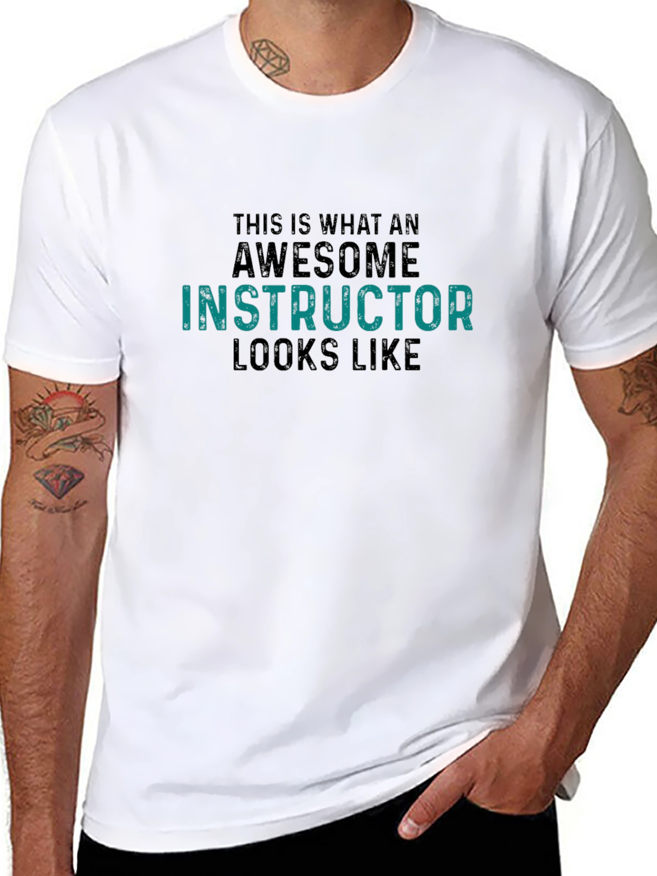 Awesome Instructor T-Shirt - Black Cotton Tee