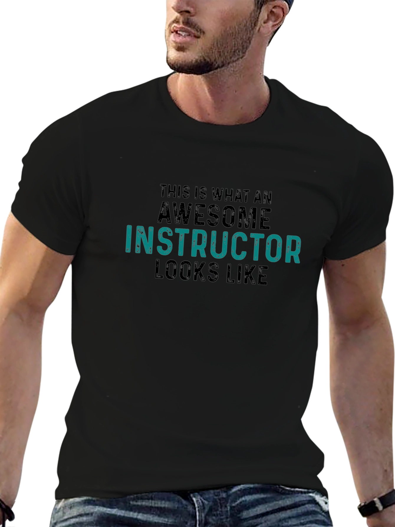 Awesome Instructor T-Shirt - Black Cotton Tee