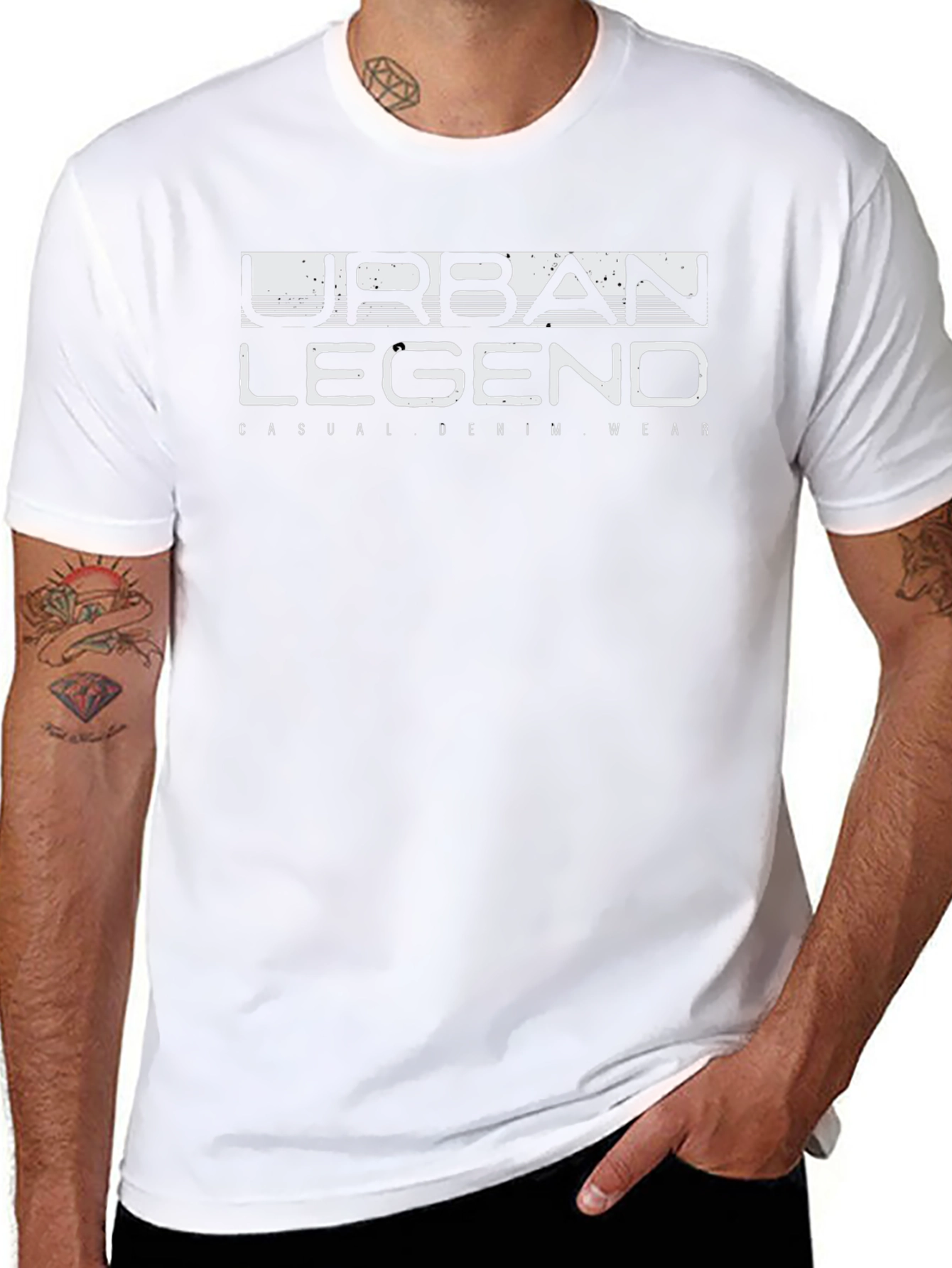 Urban Legend Mens Black Graphic Tee