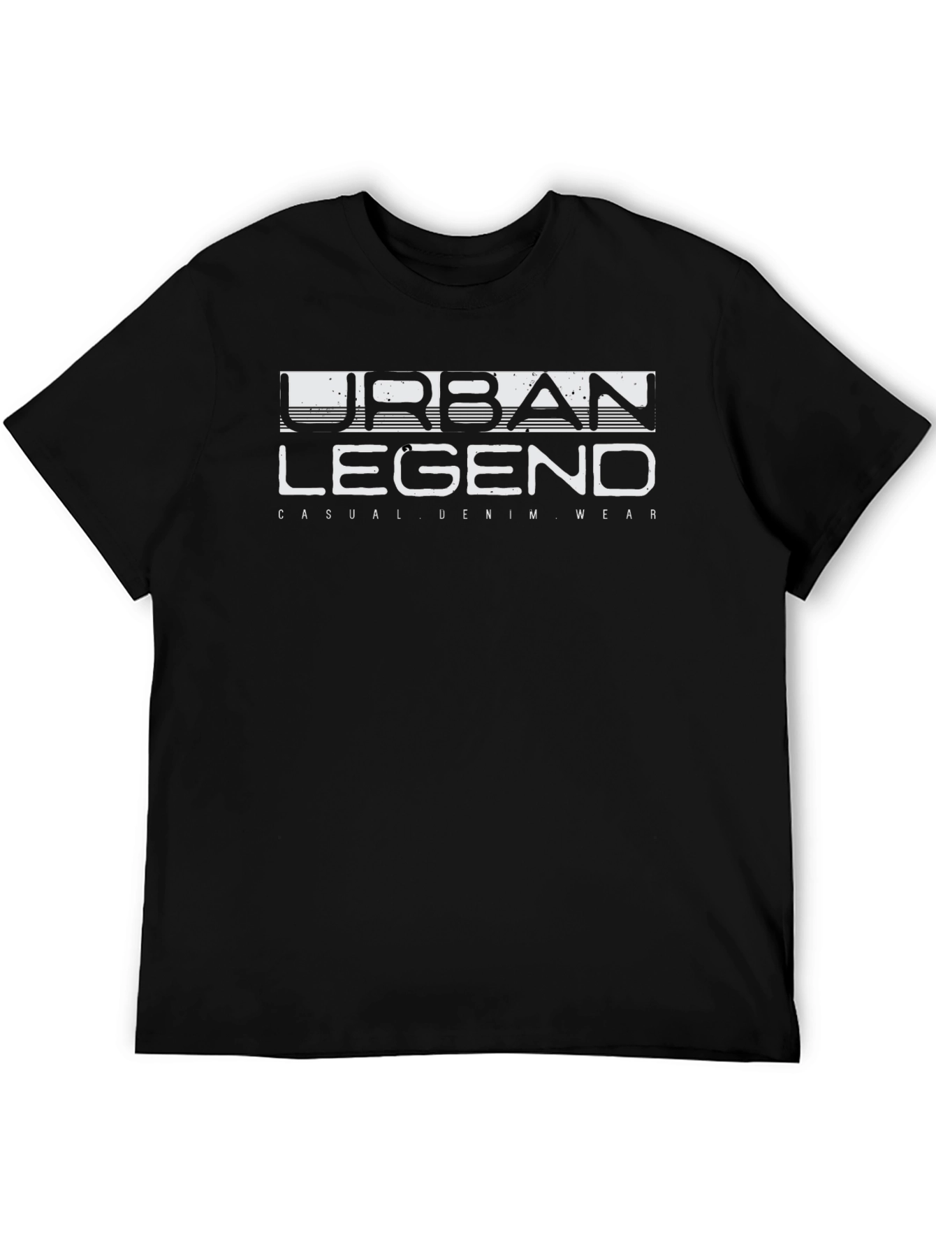 Urban Legend Mens Black Graphic Tee