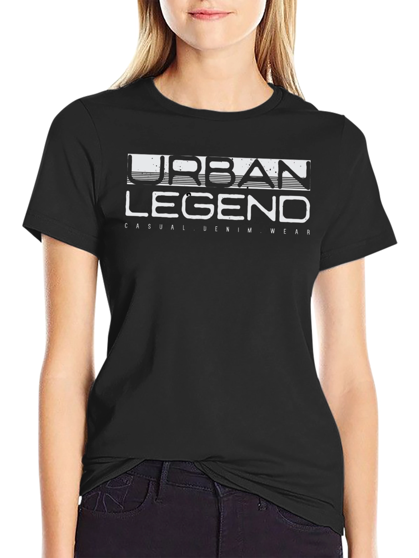 Urban Legend Mens Black Graphic Tee