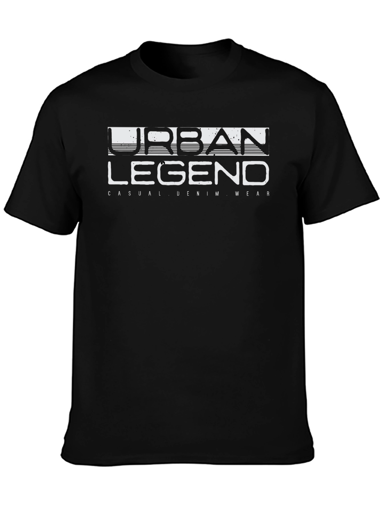 Urban Legend Mens Black Graphic Tee