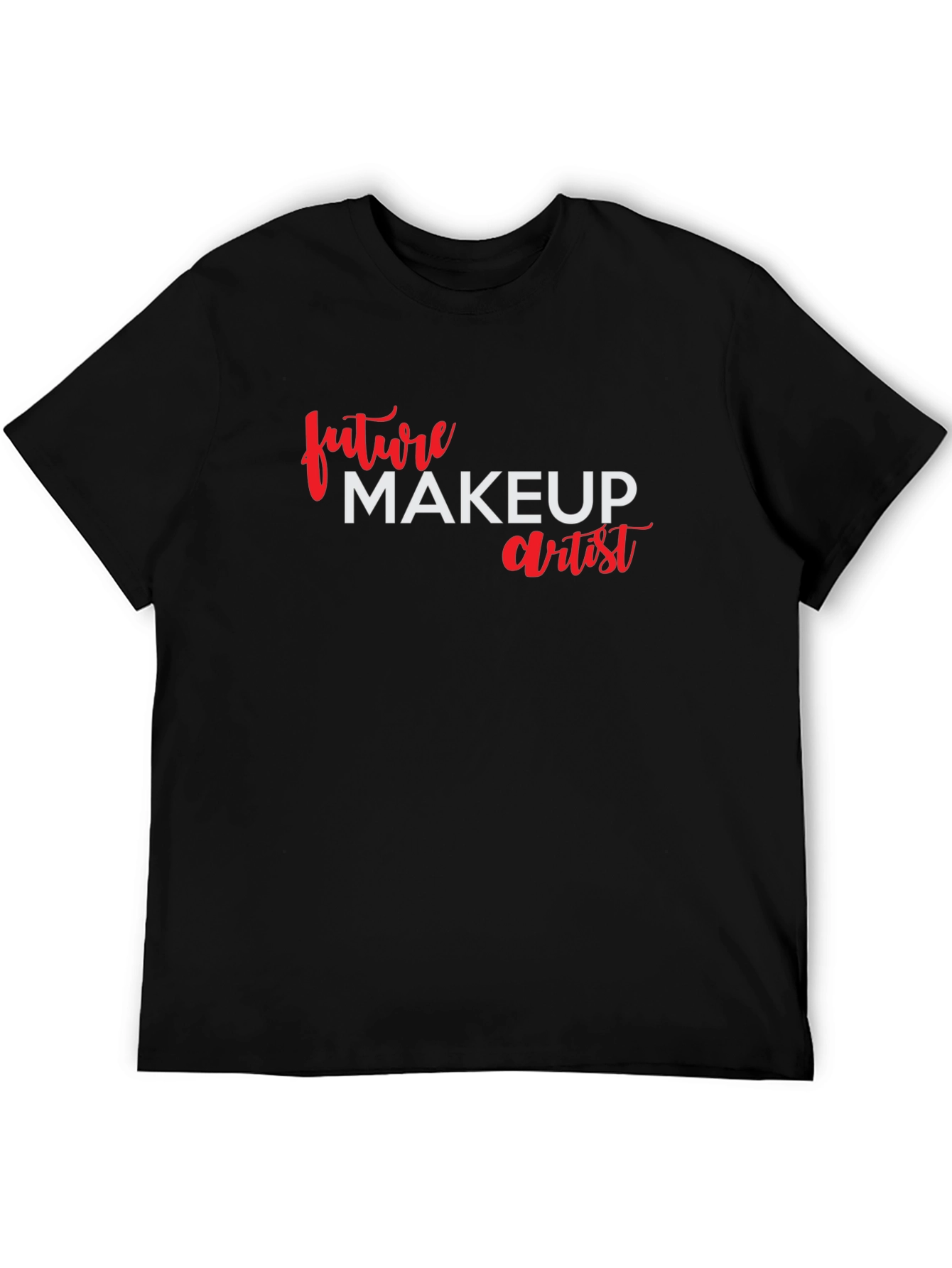Future Makeup Artist Black Cotton T-Shirt
