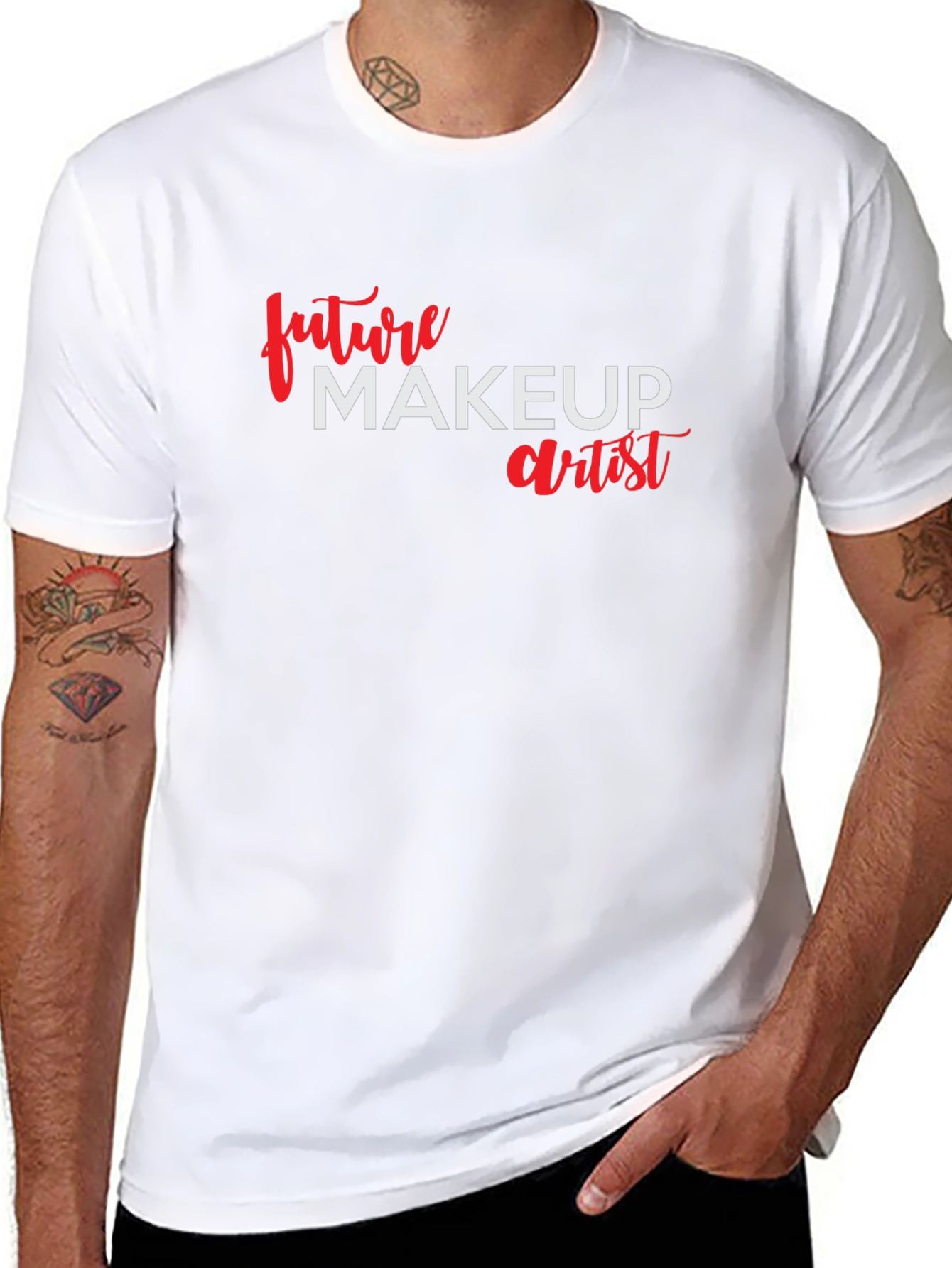 Future Makeup Artist Black Cotton T-Shirt