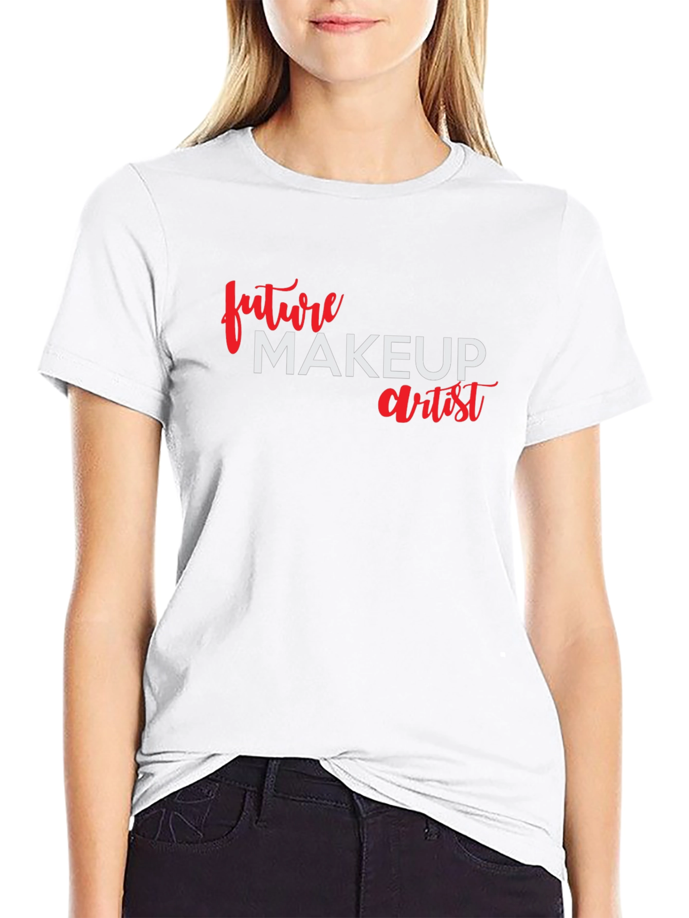 Future Makeup Artist Black Cotton T-Shirt