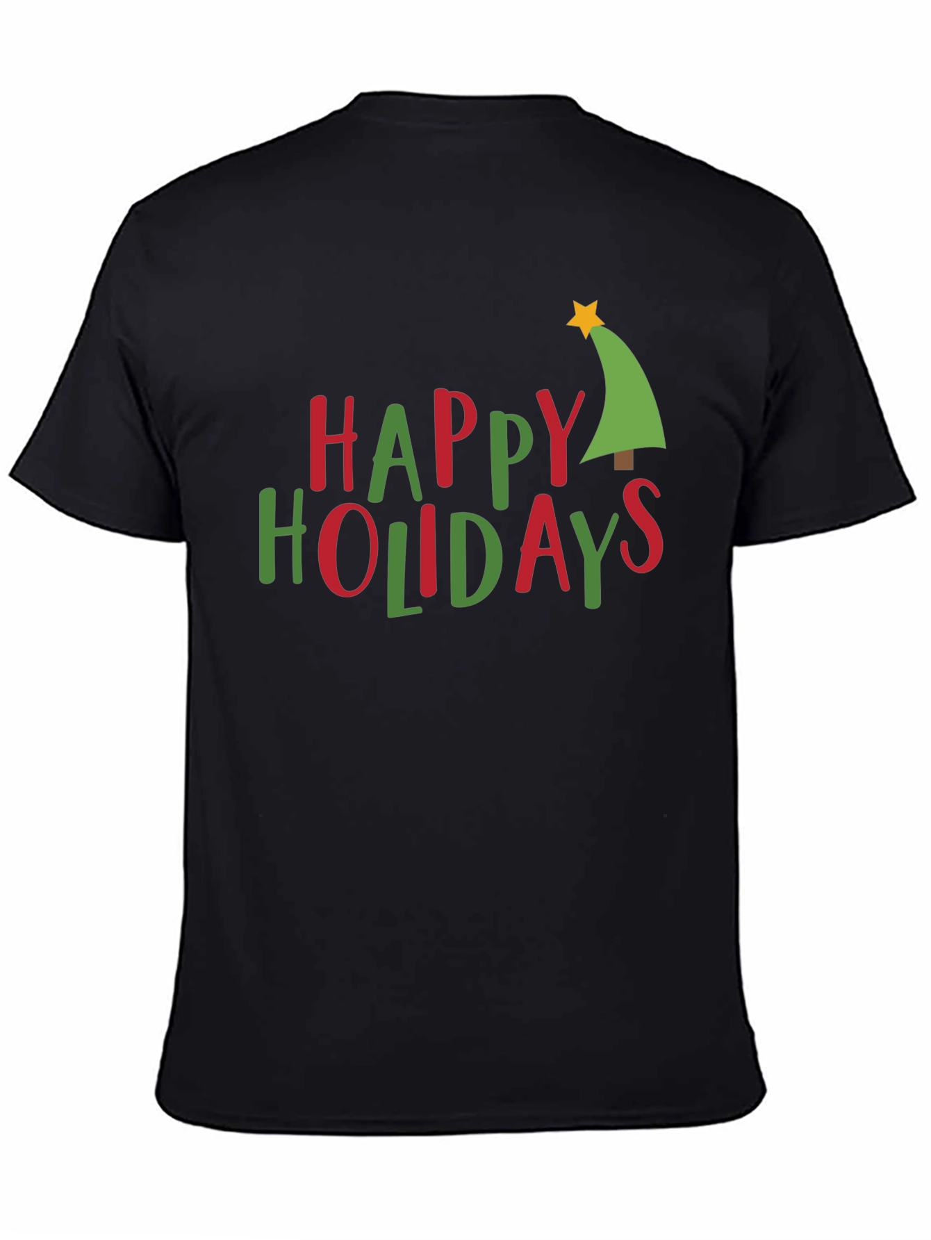 Happy Holidays Christmas Tree Graphic Tee