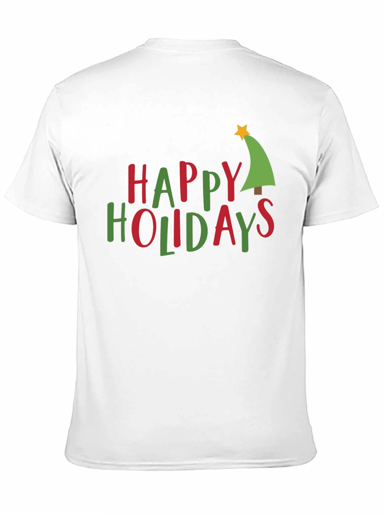 Happy Holidays Christmas Tree Graphic Tee