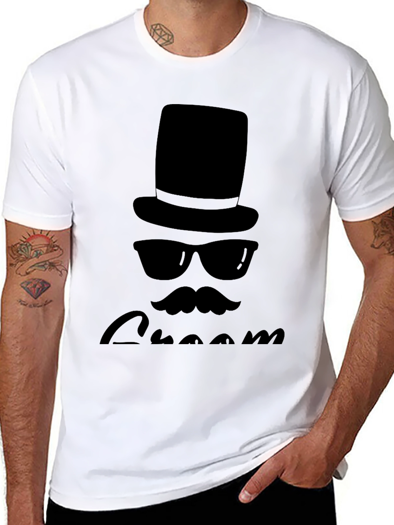 Groom Gentleman Top Hat T-Shirt