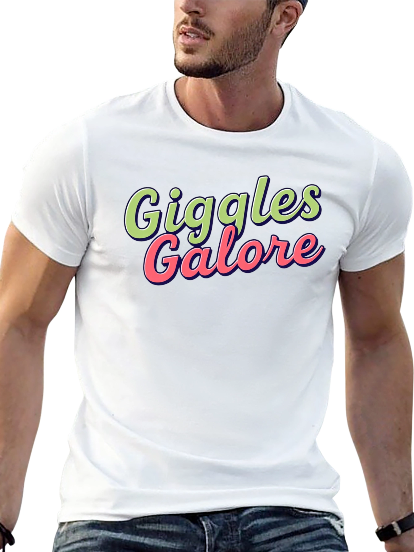Giggles Galore Graphic Tee - Fun Black T-Shirt